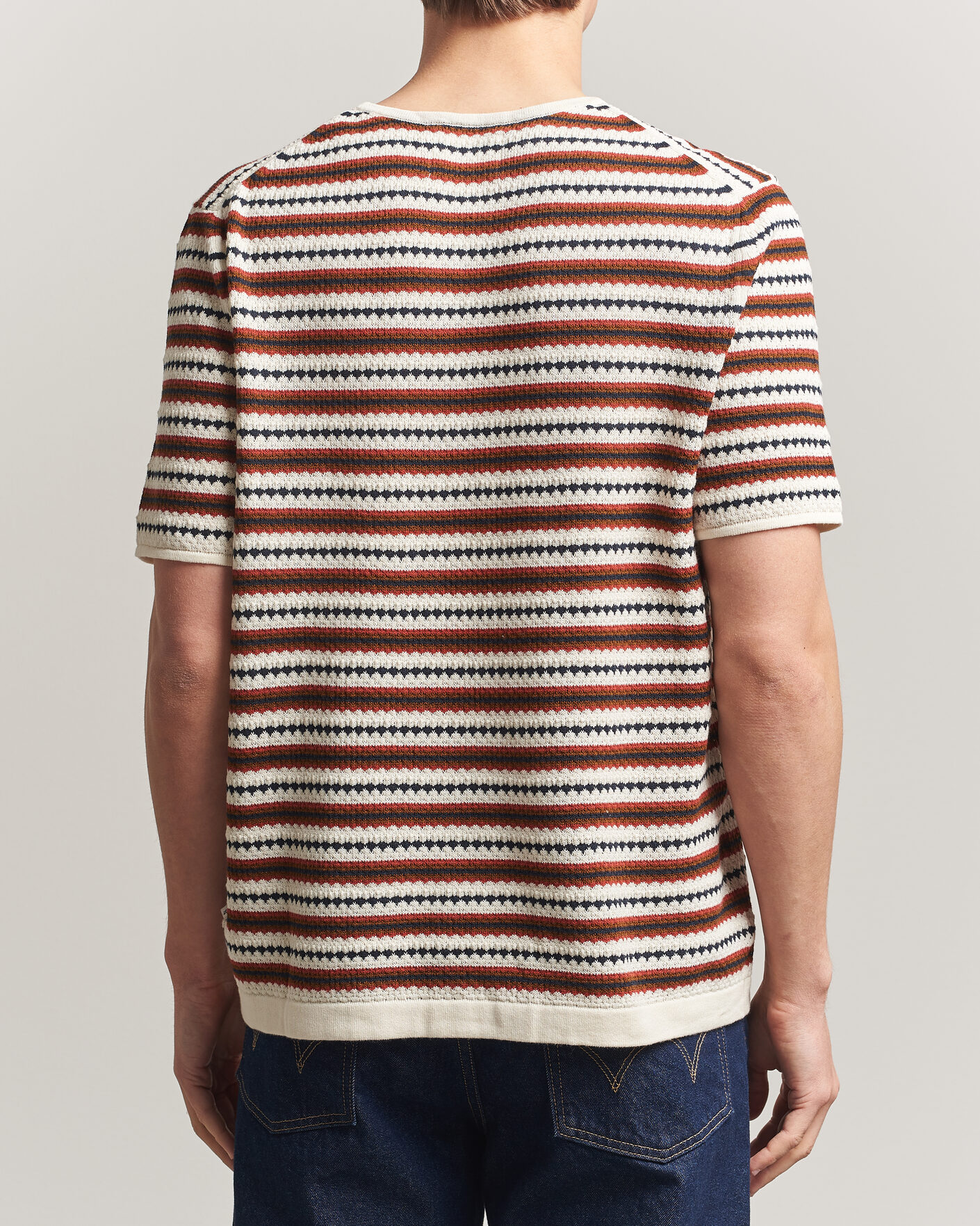 Uomini | T-shirt | NN07 | Bari Knitted Striped T-Shirt Multi