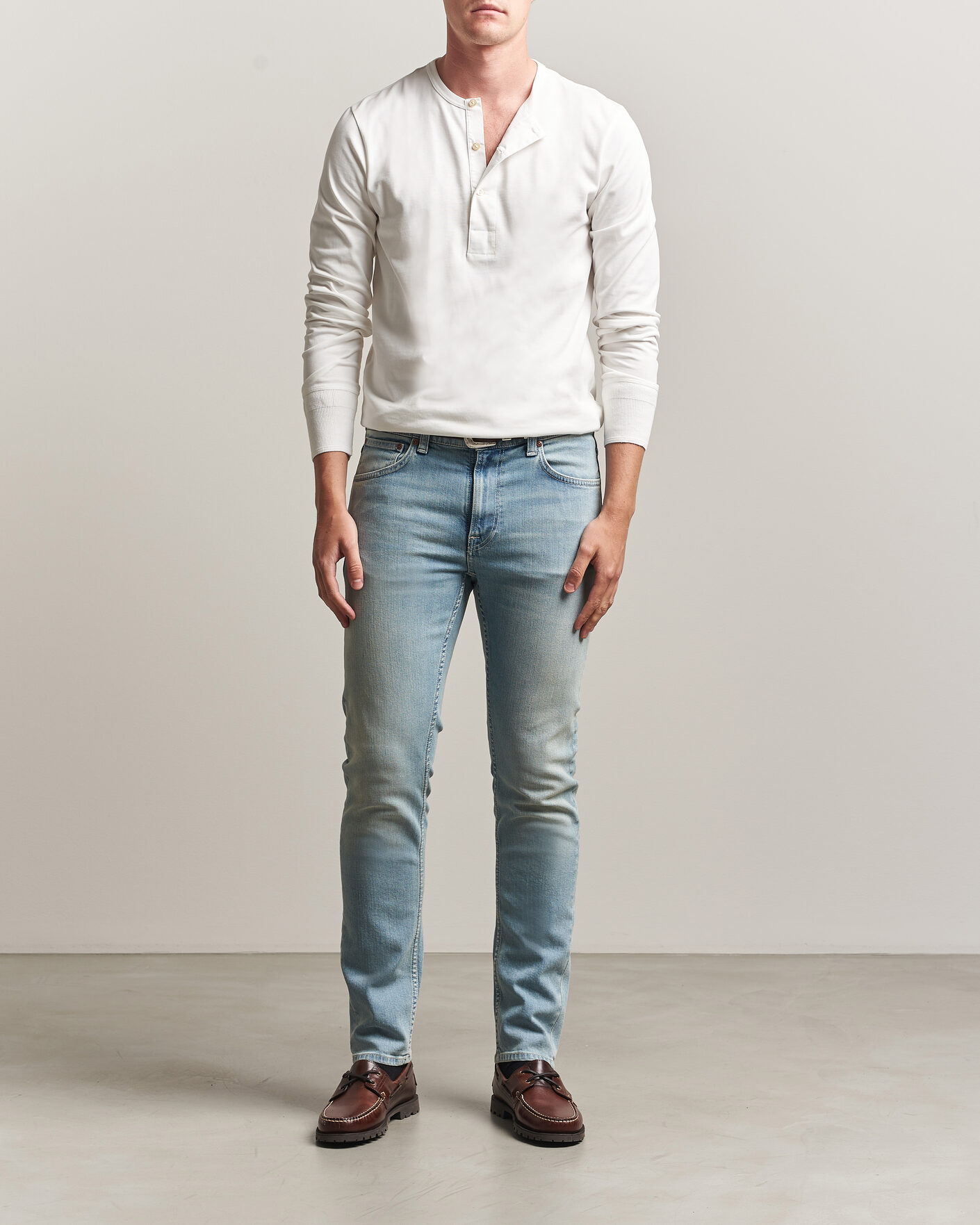 Uomini | Jeans | Nudie Jeans | Lean Dean Jeans Shallow Sea