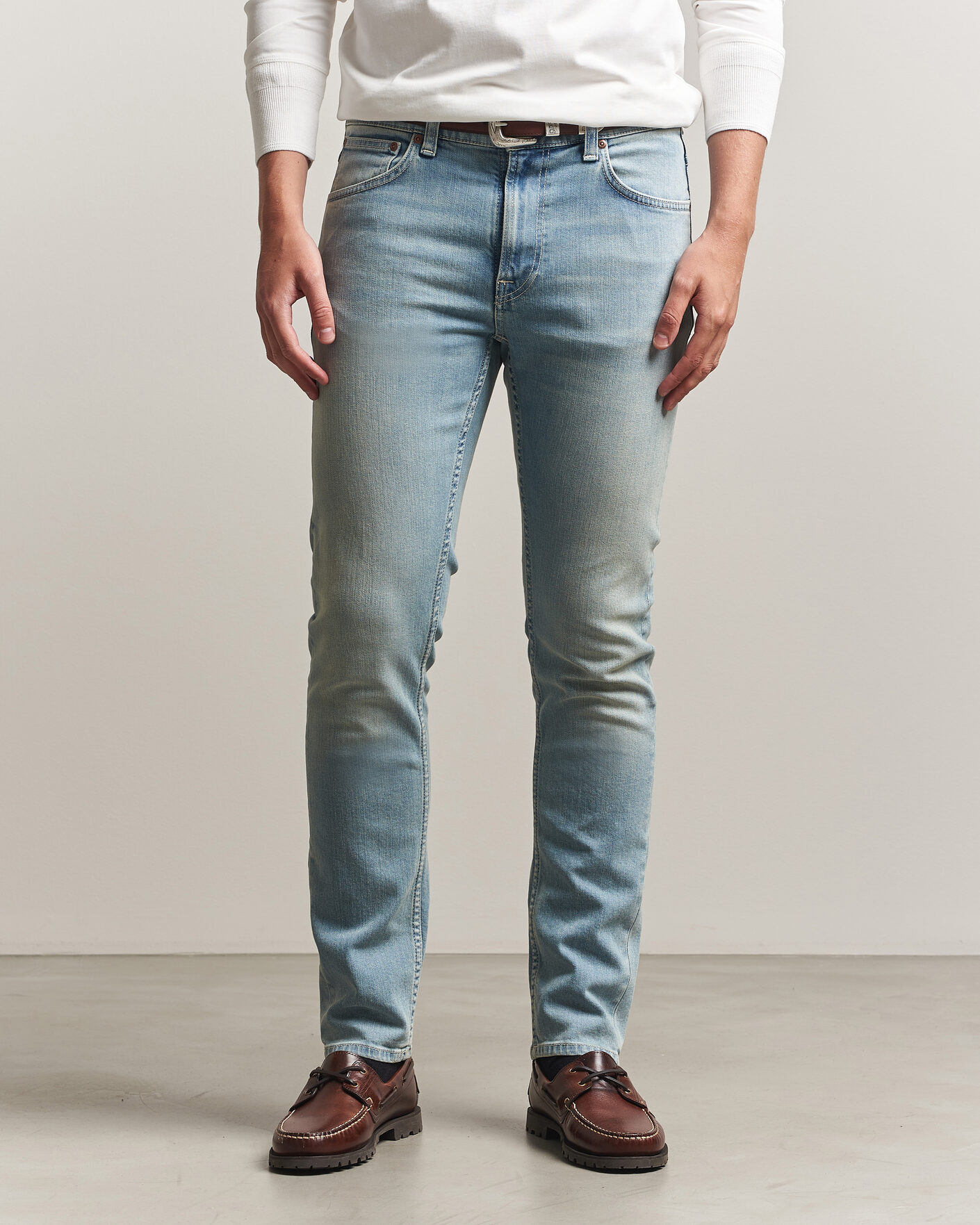 Uomini | Jeans | Nudie Jeans | Lean Dean Jeans Shallow Sea