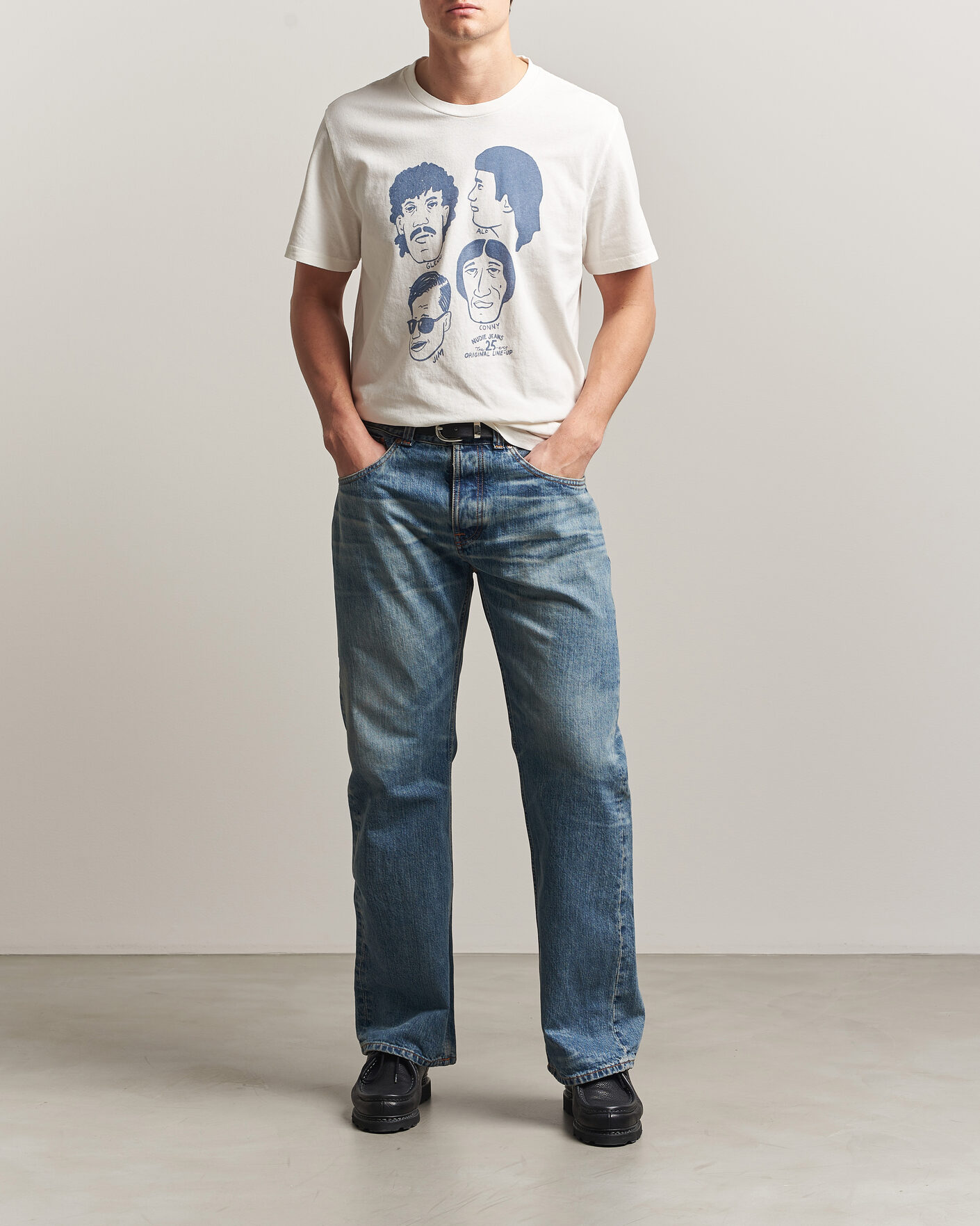 Uomini | Jeans | Nudie Jeans | Regular Alf Jeans Silver Tracks