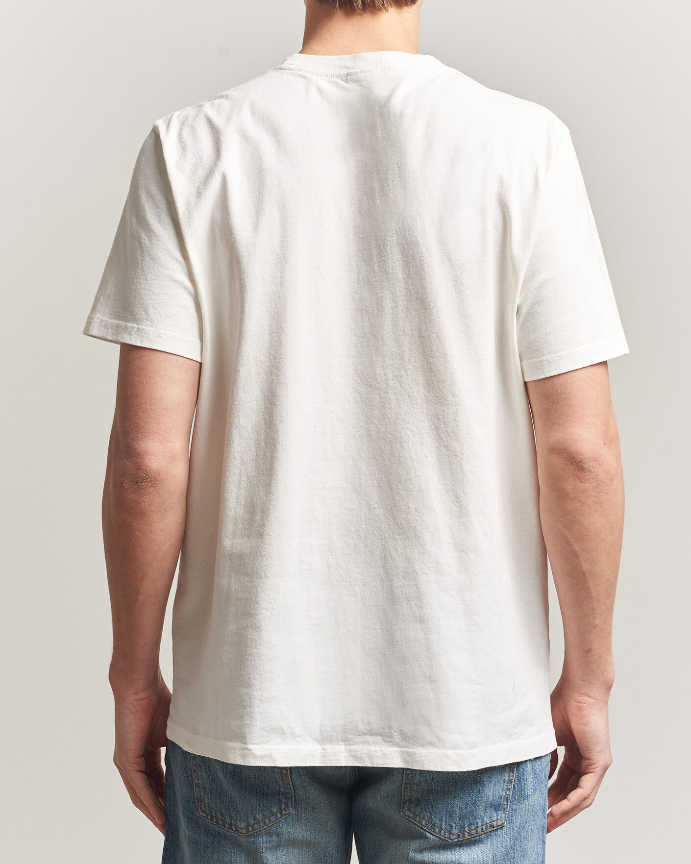 Uomini | T-shirt | Nudie Jeans | Roy Fab Four T-Shirt Chalk White