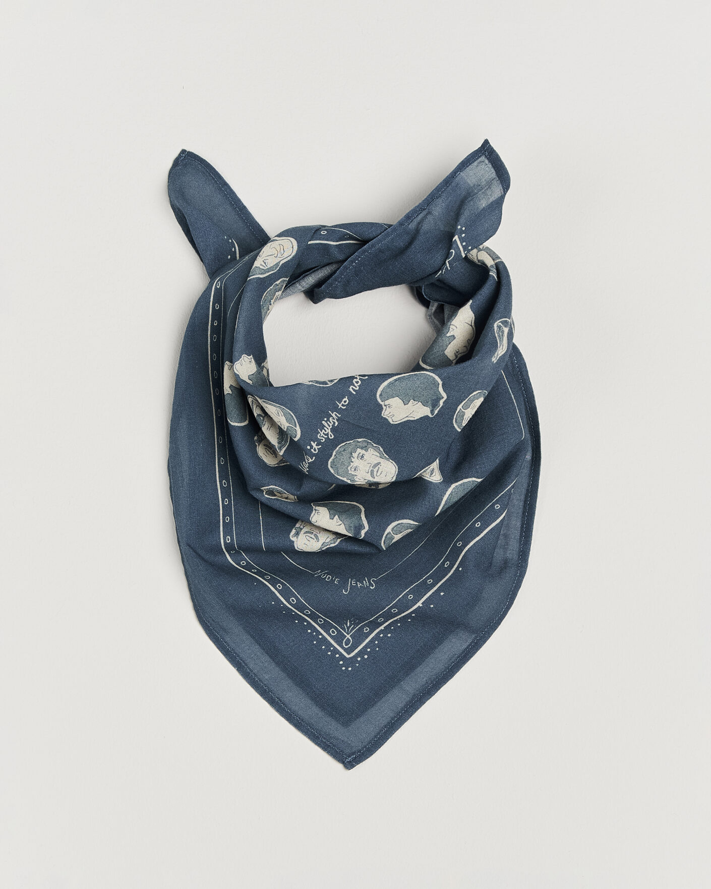 Uomini | Sciarpe | Nudie Jeans | Ingrid OG Line-Up Bandana Blue