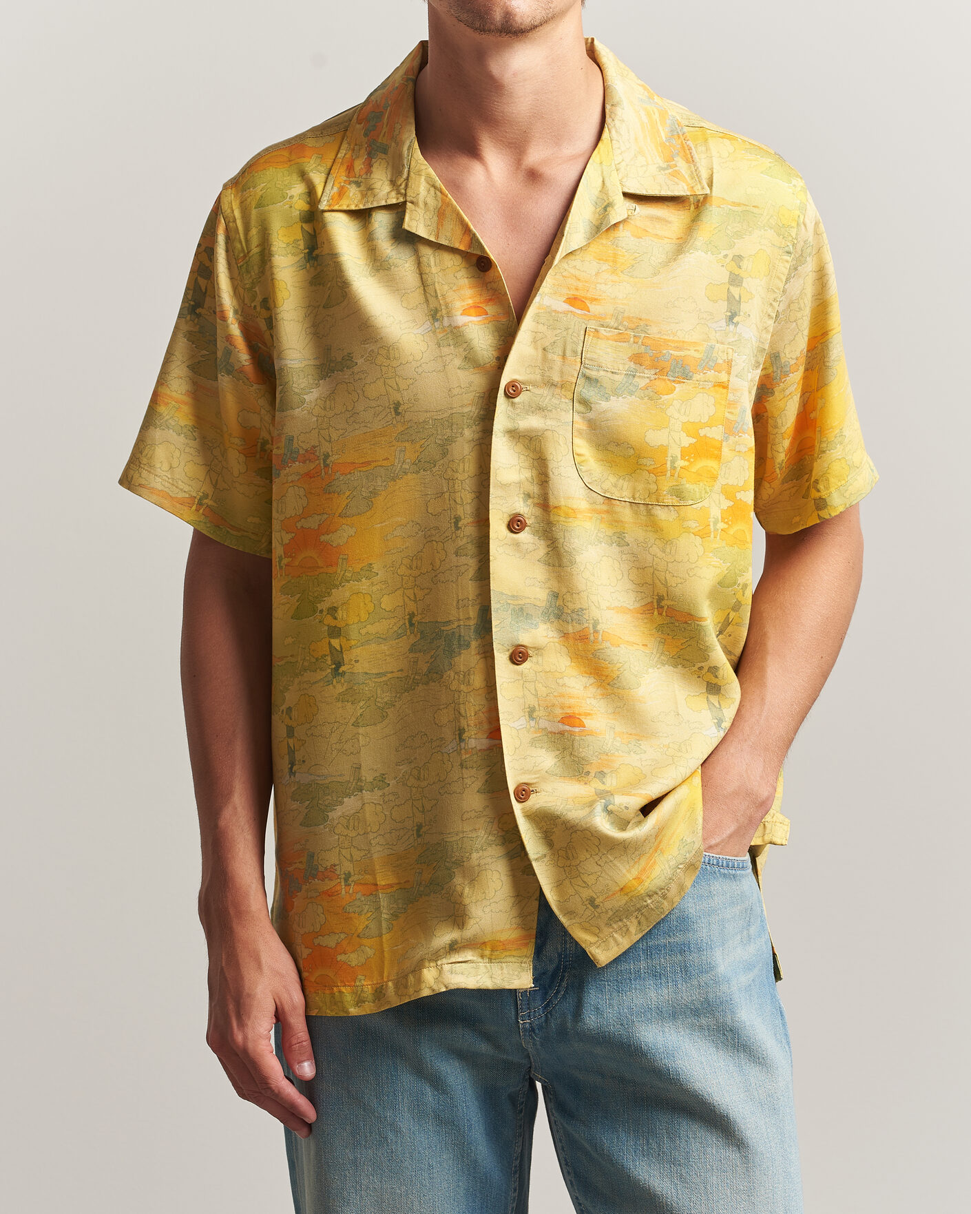 Uomini | Camicie | Nudie Jeans | Arvid Hawaii Shirt Drift Away