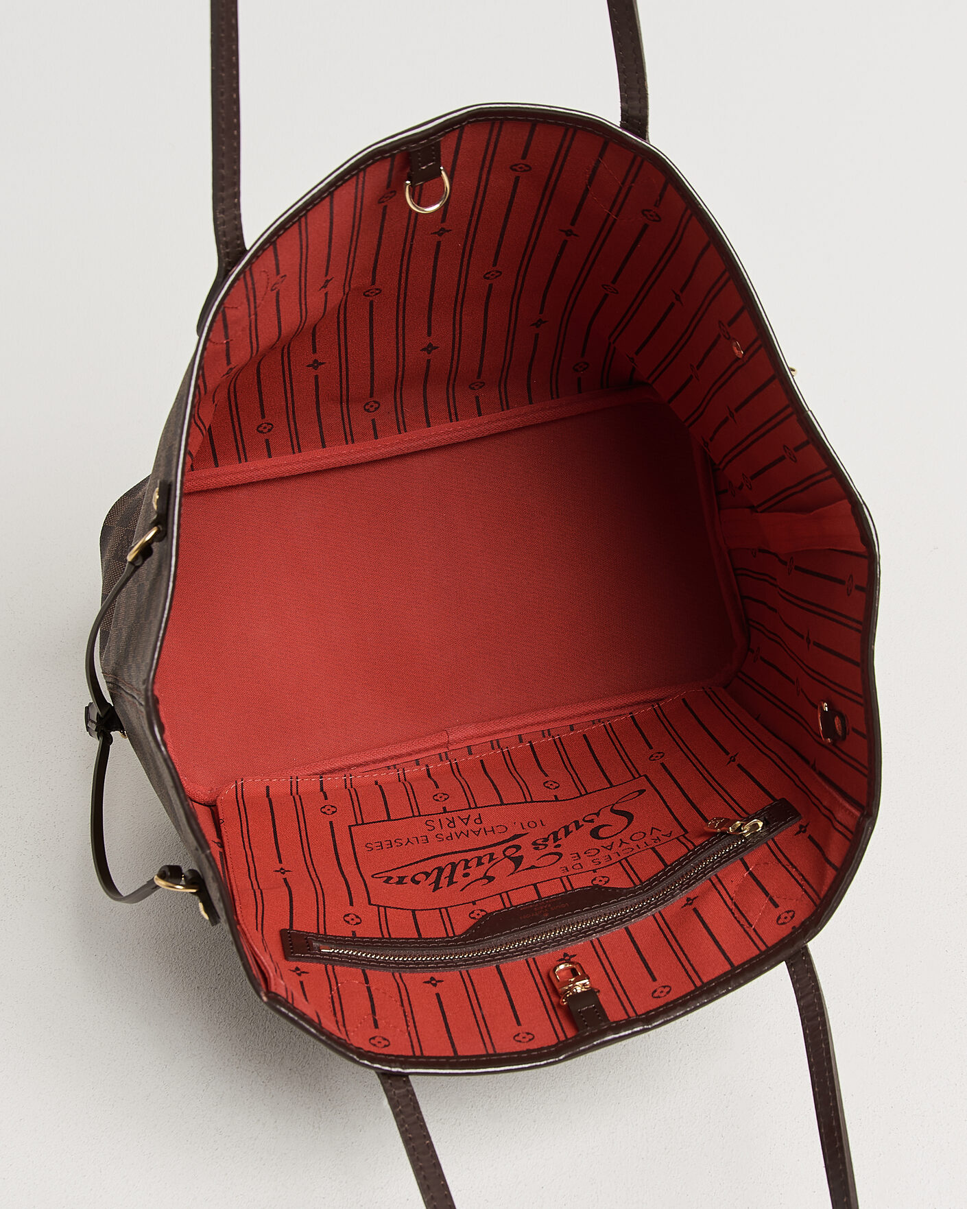 Uomini | Pre-Owned & Vintage Bags | Louis Vuitton Pre-Owned | Neverfull MM Damier Ebene