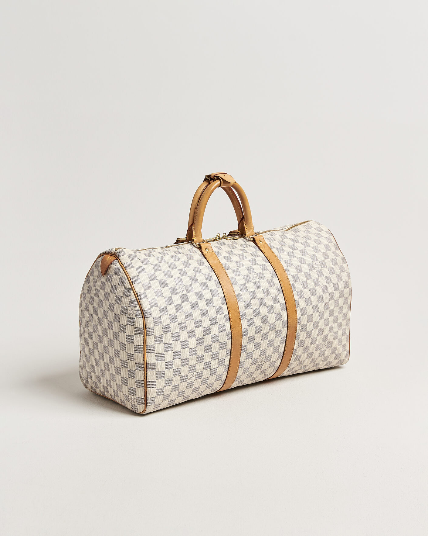 Uomini | Pre-Owned & Vintage Bags | Louis Vuitton Pre-Owned | Keepall 50 Damier Azur