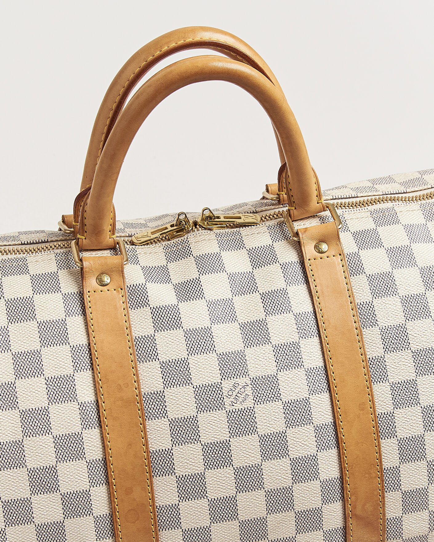 Uomini | Pre-Owned & Vintage Bags | Louis Vuitton Pre-Owned | Keepall 50 Damier Azur