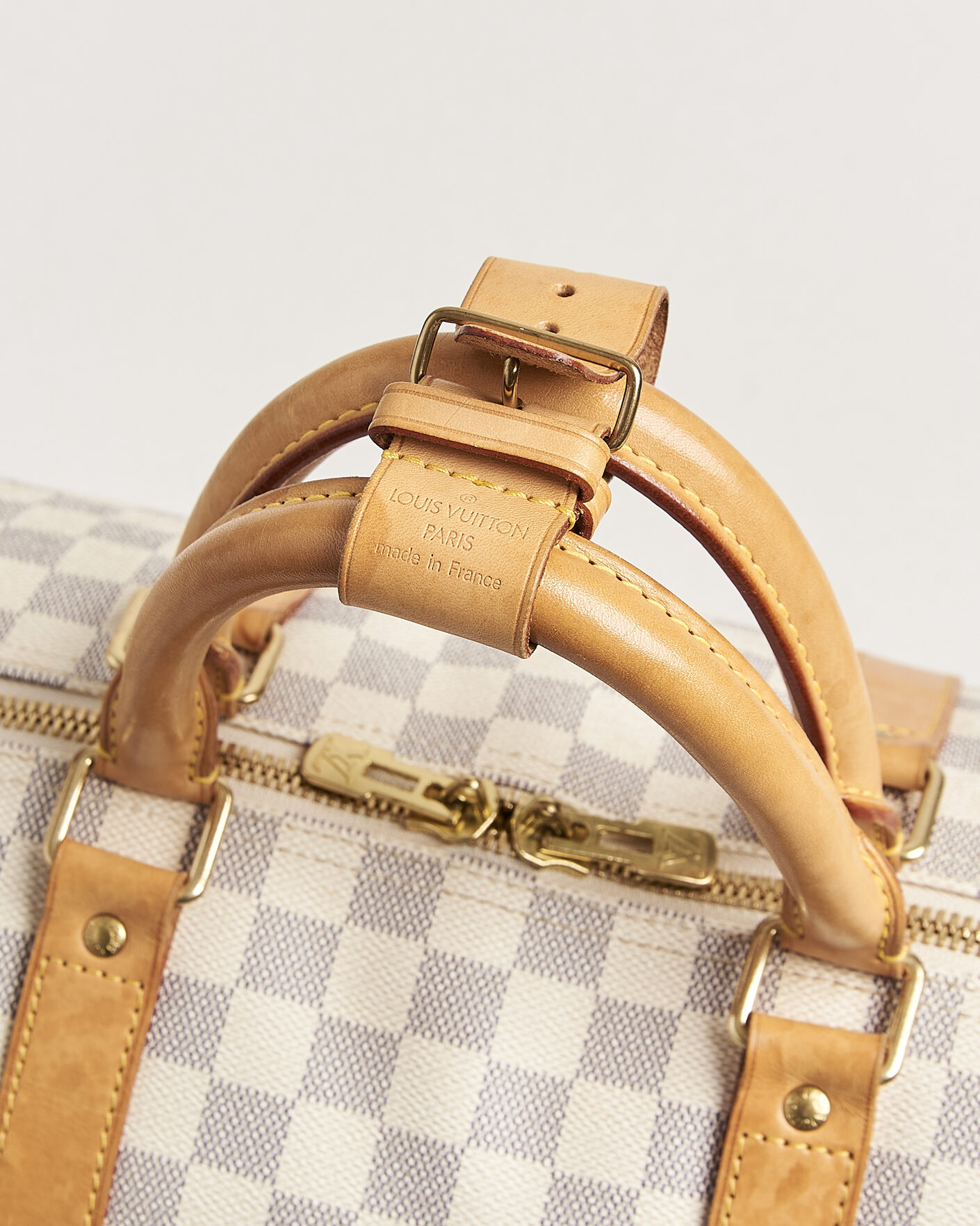 Uomini | Pre-Owned & Vintage Bags | Louis Vuitton Pre-Owned | Keepall 50 Damier Azur