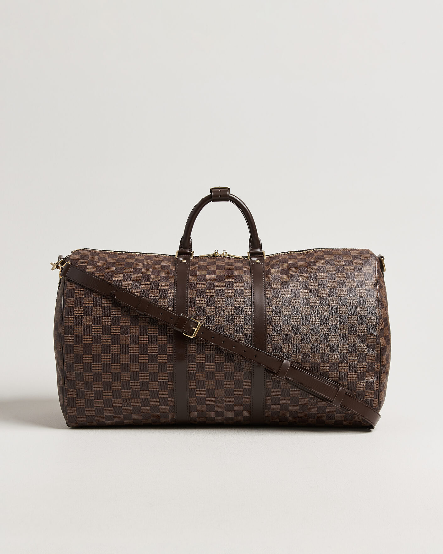 Uomini | Pre-Owned & Vintage Bags | Louis Vuitton Pre-Owned | Keepall 55 Bandouliére Damier Ebene