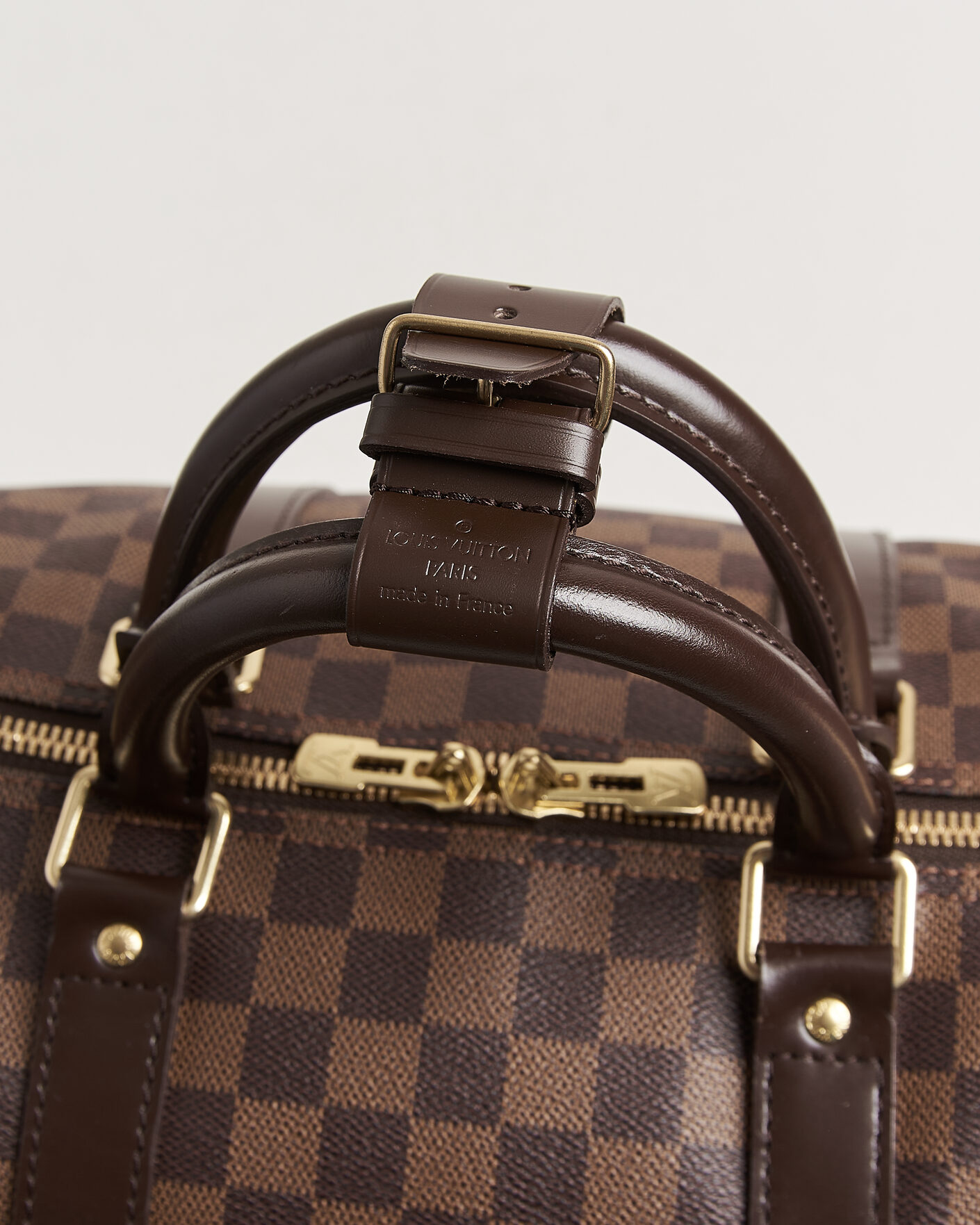 Uomini | Pre-Owned & Vintage Bags | Louis Vuitton Pre-Owned | Keepall 55 Bandouliére Damier Ebene