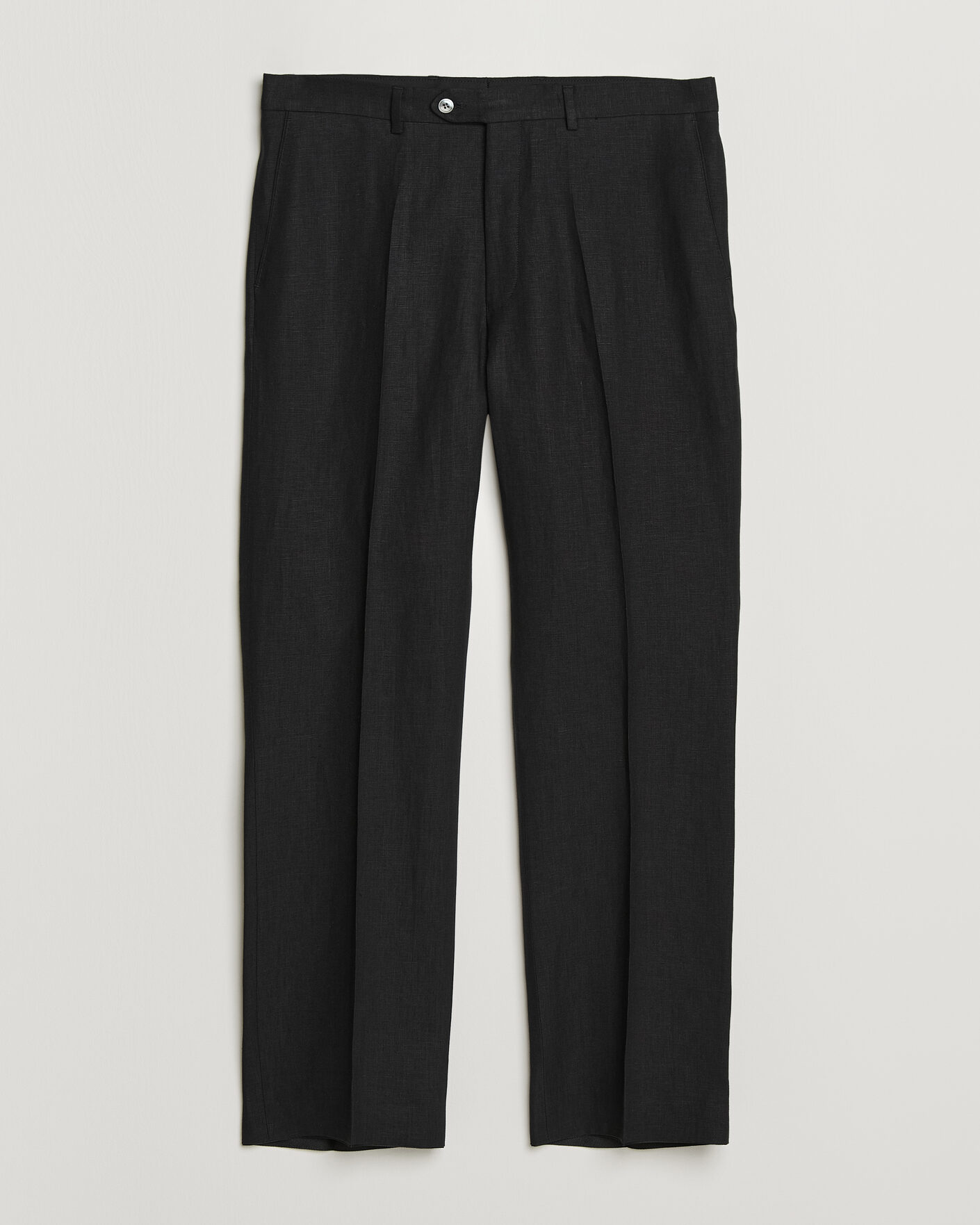 Uomini | Pantaloni | Oscar Jacobson | Dell S Linen Trousers Black