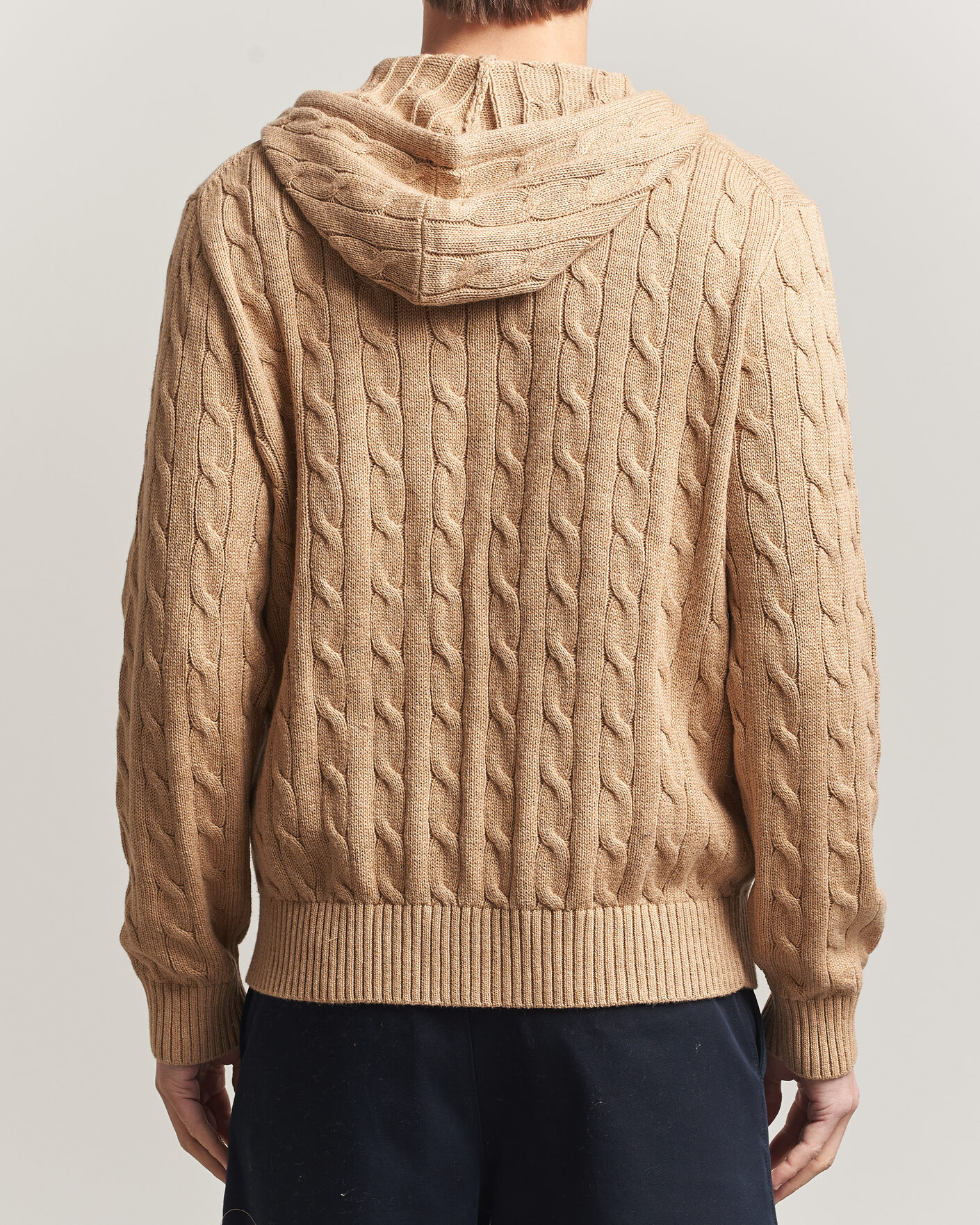 Uomini | Maglieria | Polo Ralph Lauren | Knitted Full Zip Sweater Camel Melange