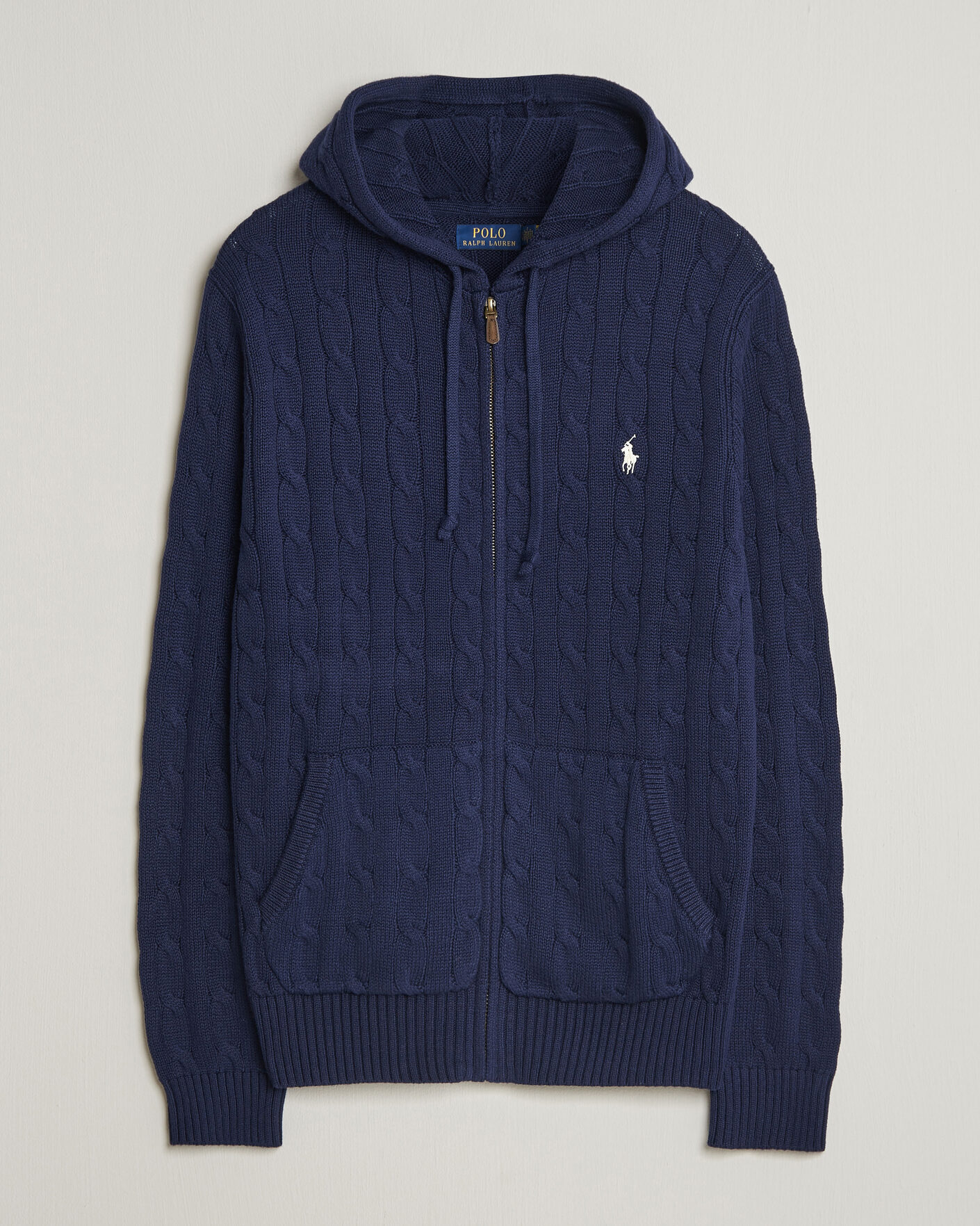Uomini | Maglieria | Polo Ralph Lauren | Knitted Full Zip Sweater Bright Navy