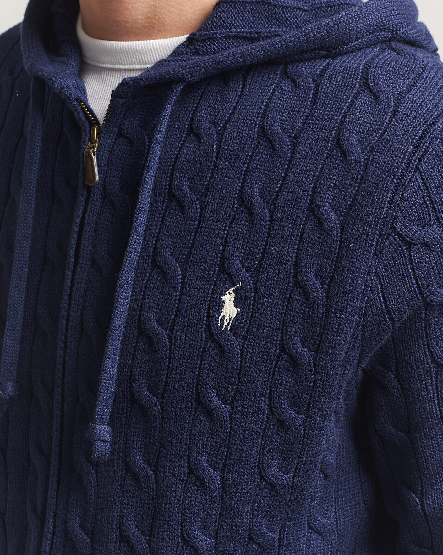 Uomini | Maglieria | Polo Ralph Lauren | Knitted Full Zip Sweater Bright Navy