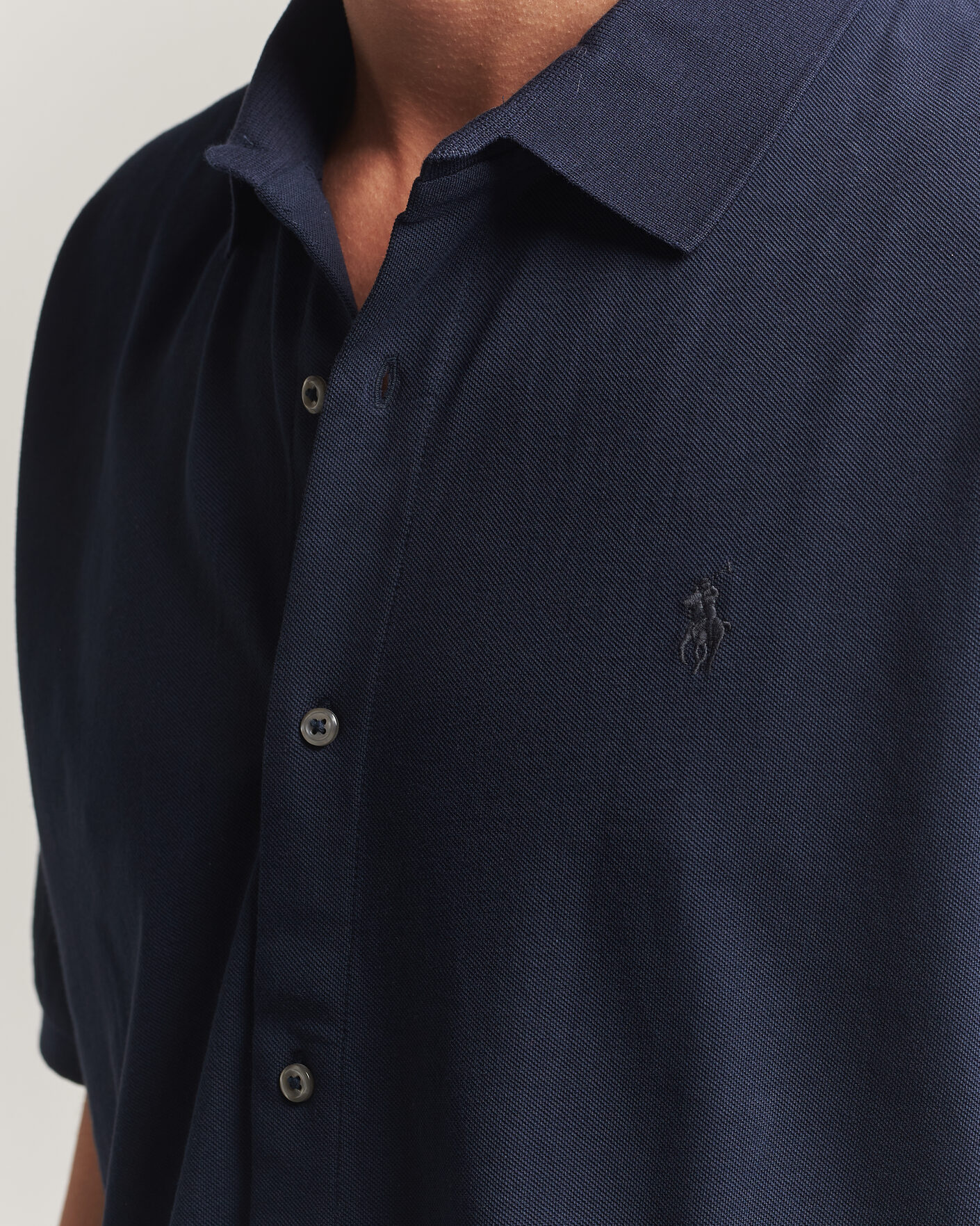 Uomini | Polo | Polo Ralph Lauren | Buttoned Polo Aviator Navy