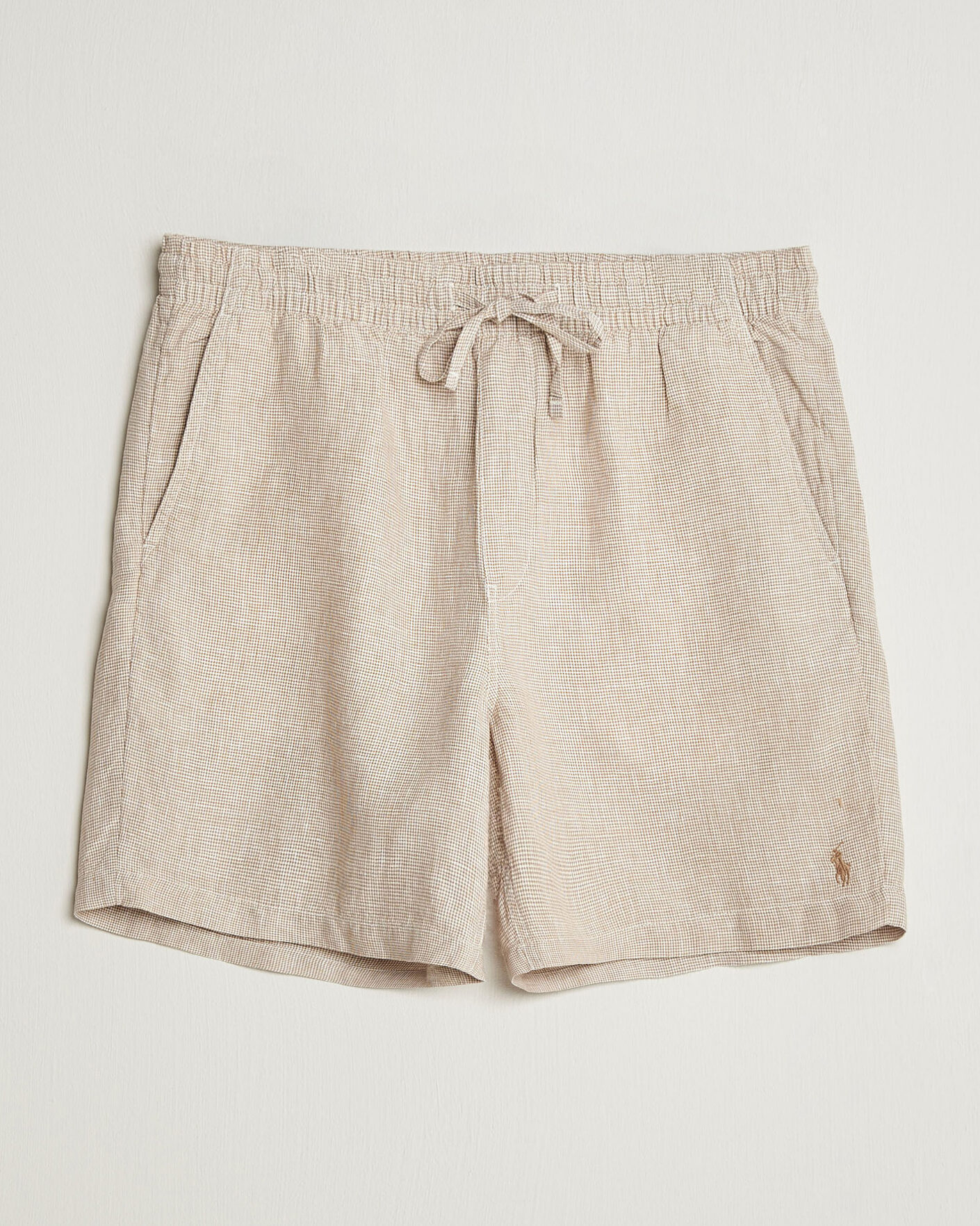 Uomini | Pantaloncini | Polo Ralph Lauren | Woven Linen Shorts Coastal Beige White