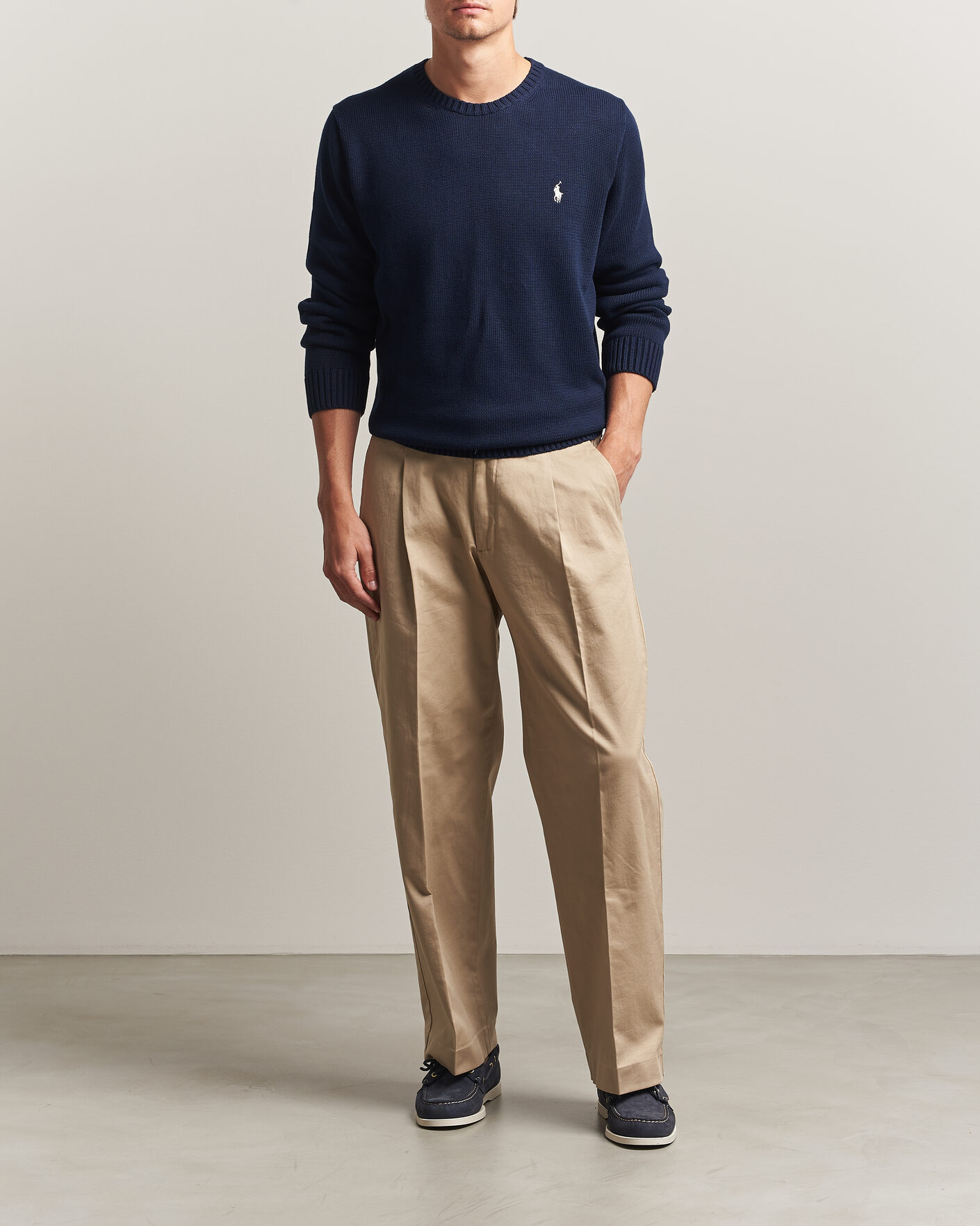 Uomini | Maglieria | Polo Ralph Lauren | Cotton Crew Neck Pullover Hunter Navy