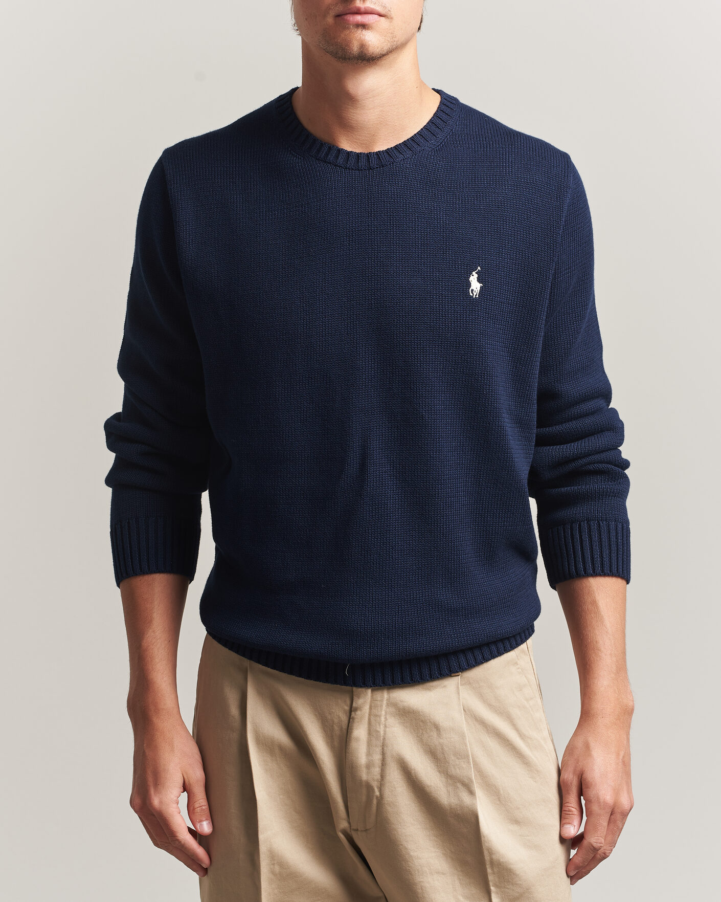 Uomini | Maglieria | Polo Ralph Lauren | Cotton Crew Neck Sweater Hunter Navy