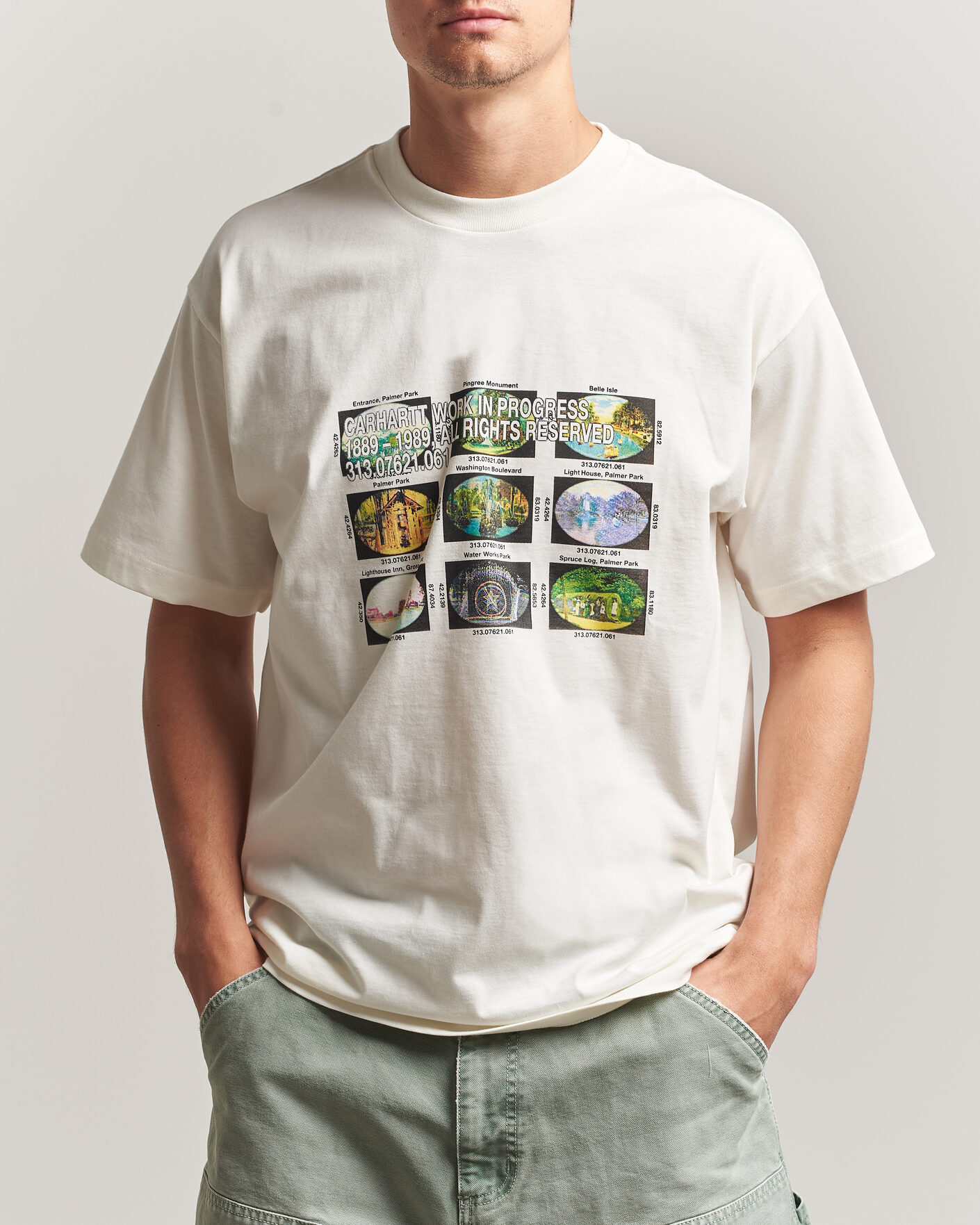 Uomini | T-shirt | Carhartt WIP | Coordinates Printed T-Shirt Wax