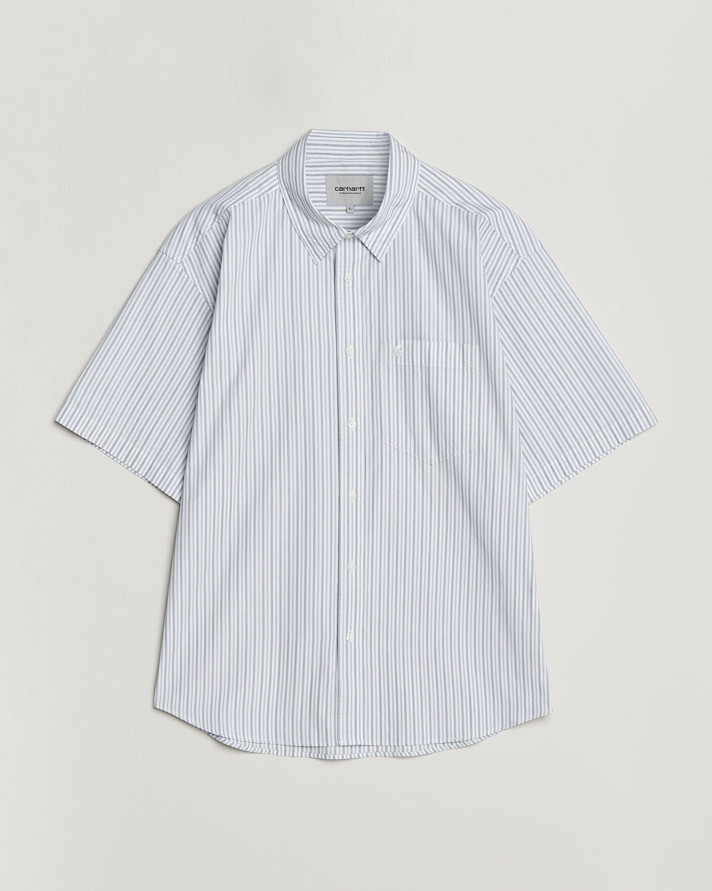 Uomini | Camicie | Carhartt WIP | Short Sleeve Keene Cotton/Poplin Shirt White