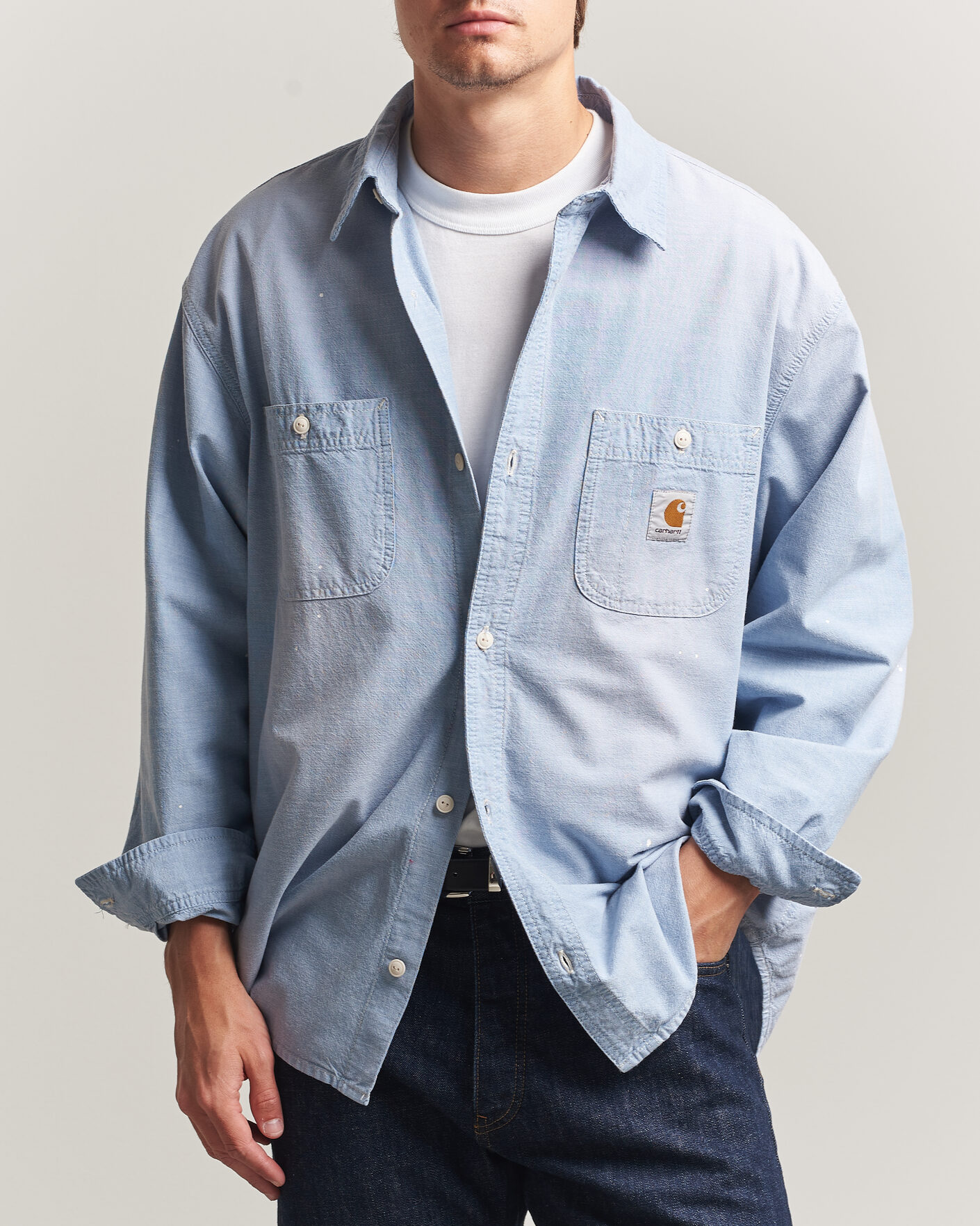 Uomini | Camicie | Carhartt WIP | Painter Shirt Winston Chambray Blue