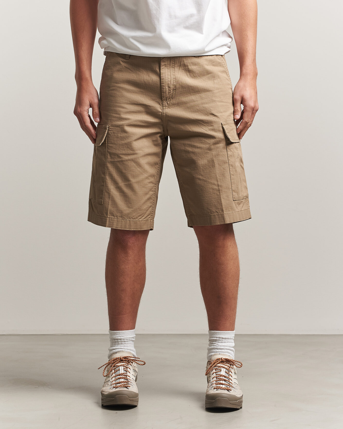 Uomini | Pantaloncini | Carhartt WIP | Regular Cargo Ripstop Shorts Leather