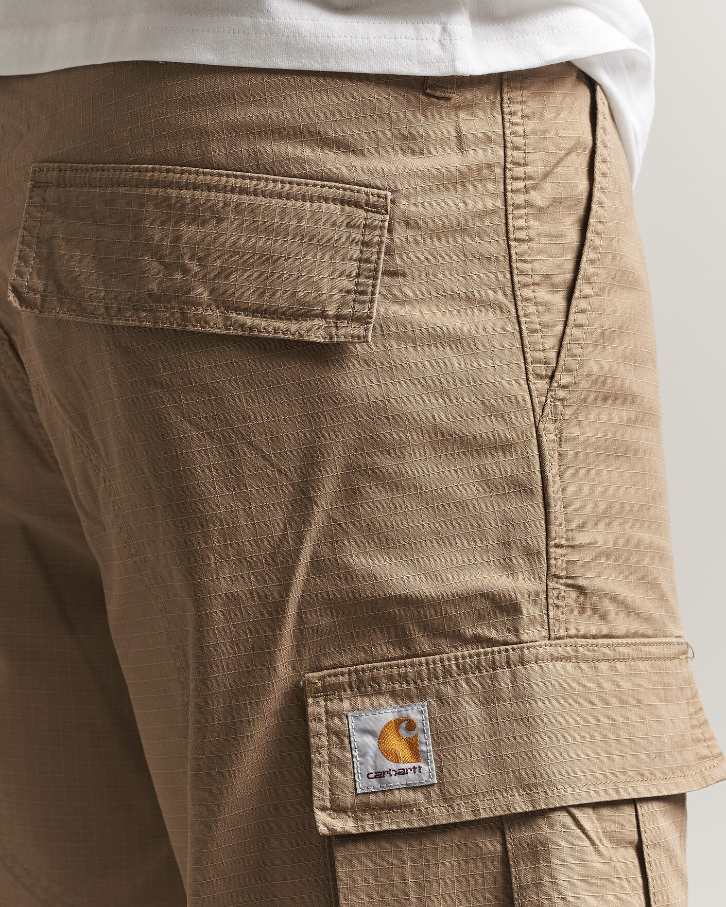 Uomini | Pantaloncini | Carhartt WIP | Regular Cargo Ripstop Shorts Leather