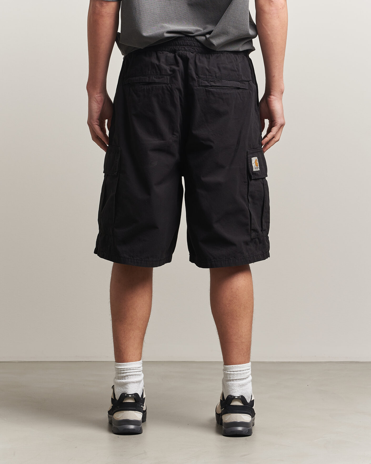 Uomini | Pantaloncini | Carhartt WIP | Mandler Cargo Cotton Poplin Shorts Black