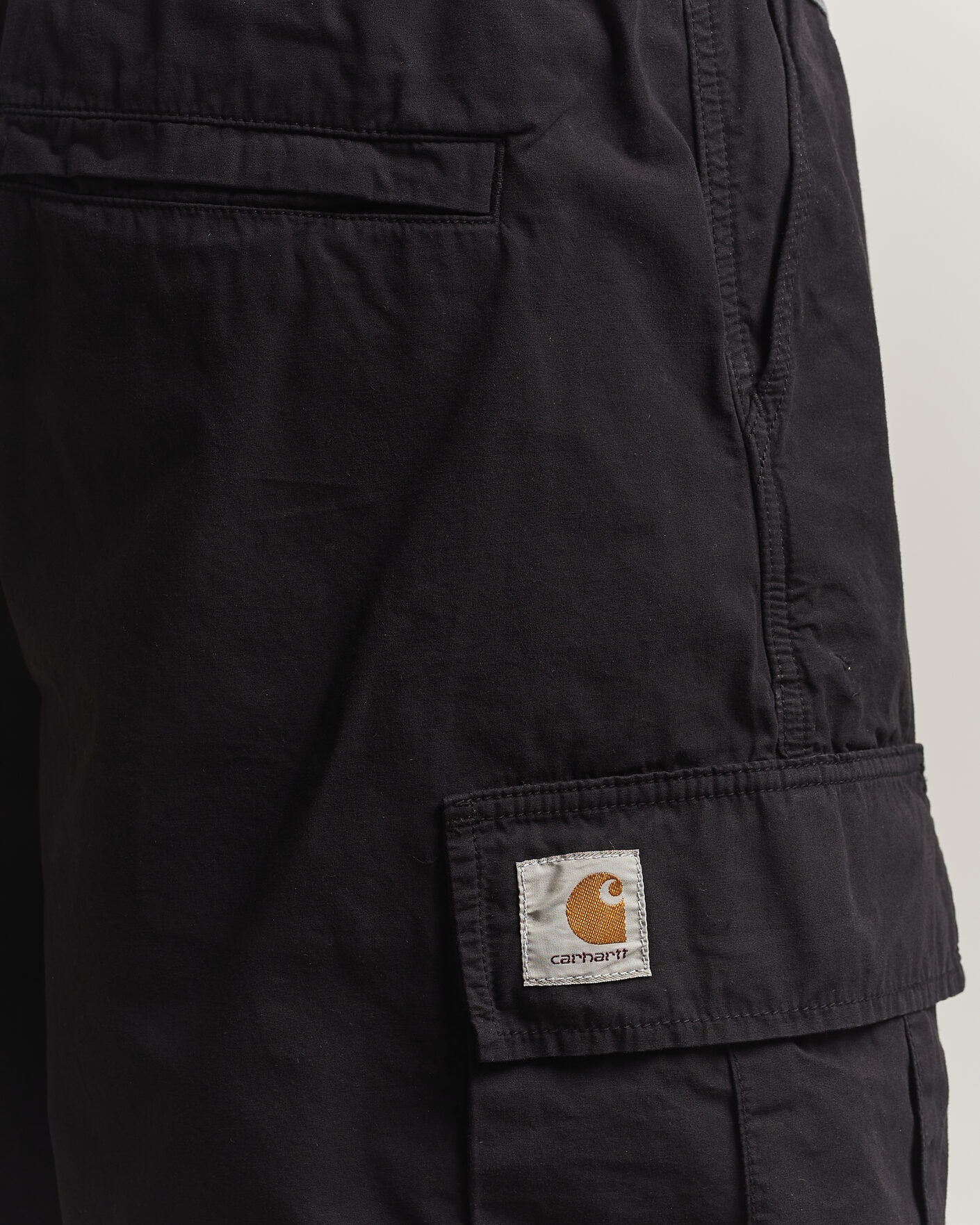 Uomini | Pantaloncini | Carhartt WIP | Mandler Cargo Cotton Poplin Shorts Black