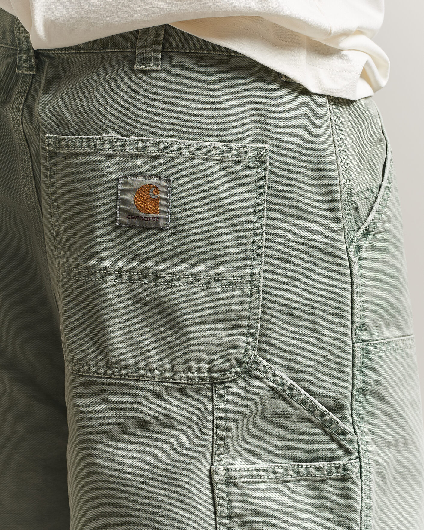 Uomini | Pantaloncini | Carhartt WIP | OG Dearborn Canvas Double Knee Shorts Shady Green