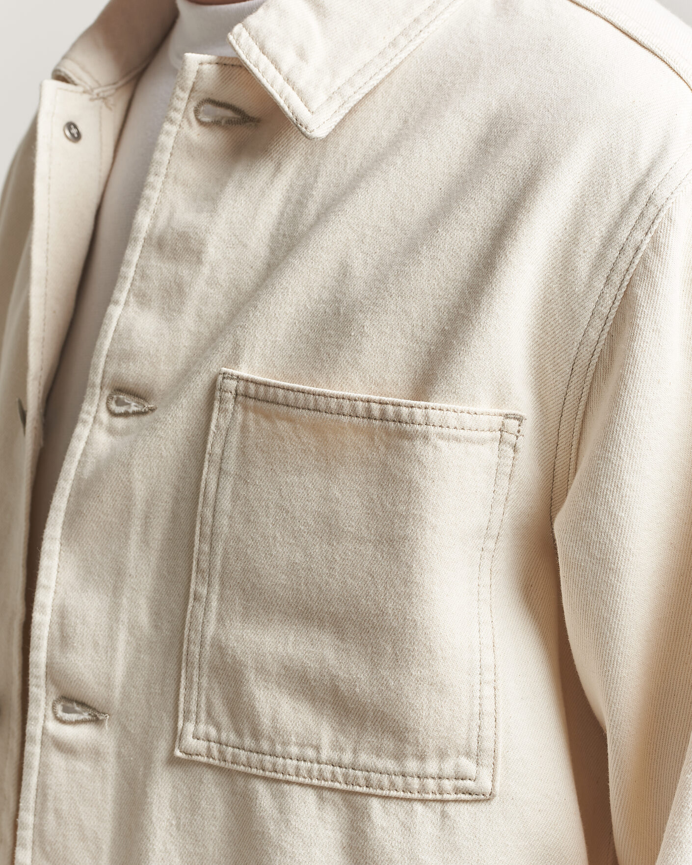 Uomini | Camicie | Samsøe Samsøe | Chore Denim Overshirt Soft Natural