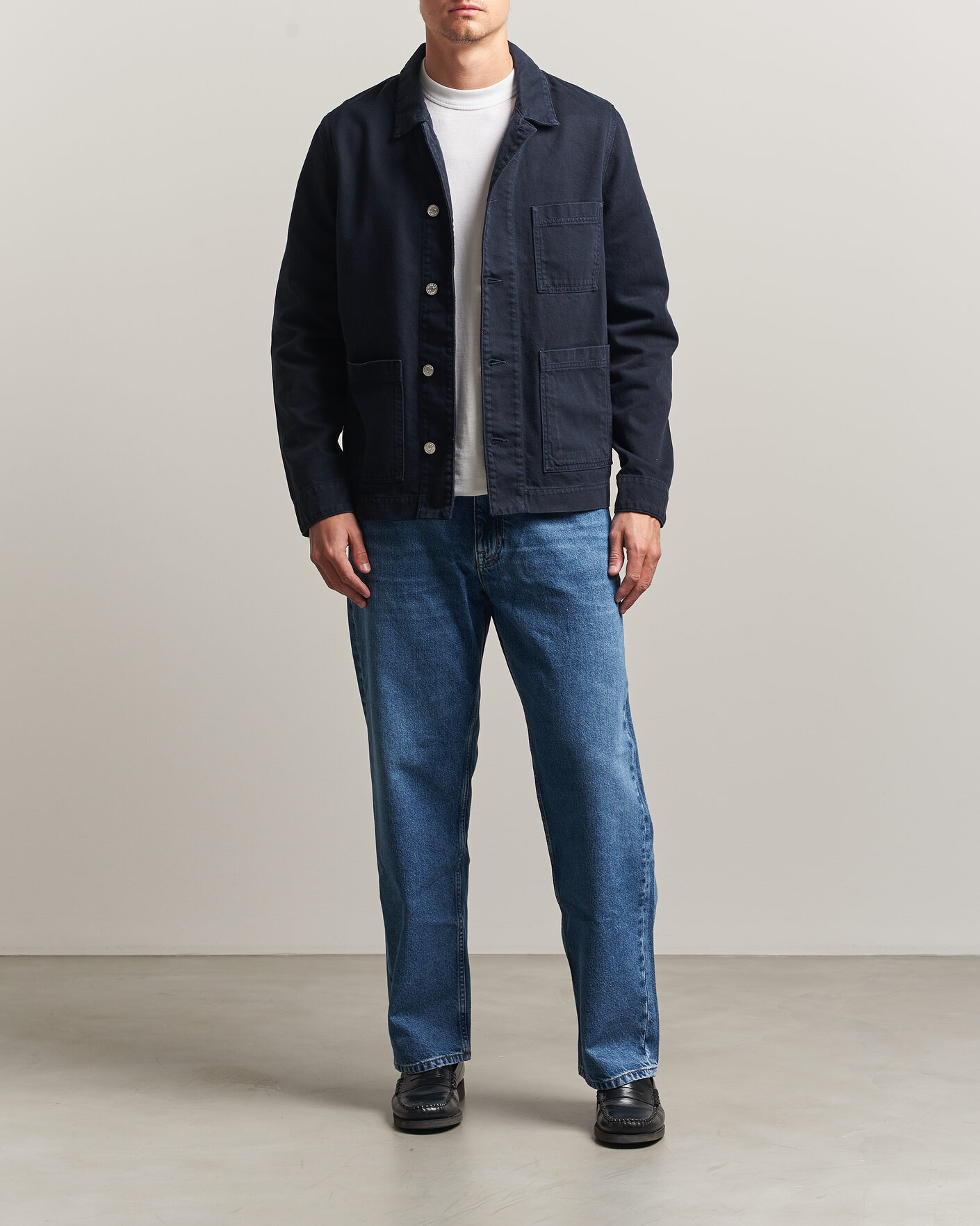 Uomini | Camicie | Samsøe Samsøe | New Worker Overshirt Salute Navy