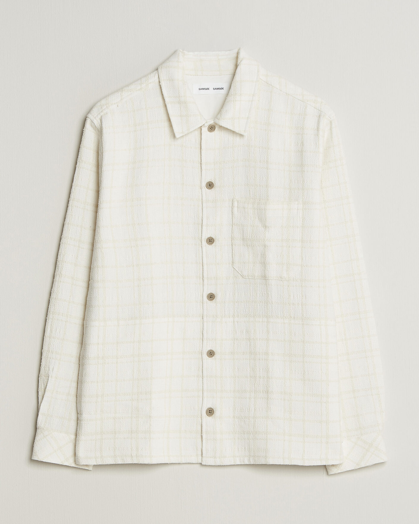 Uomini | Camicie | Samsøe Samsøe | Damon Checked Overshirt Silver Birch