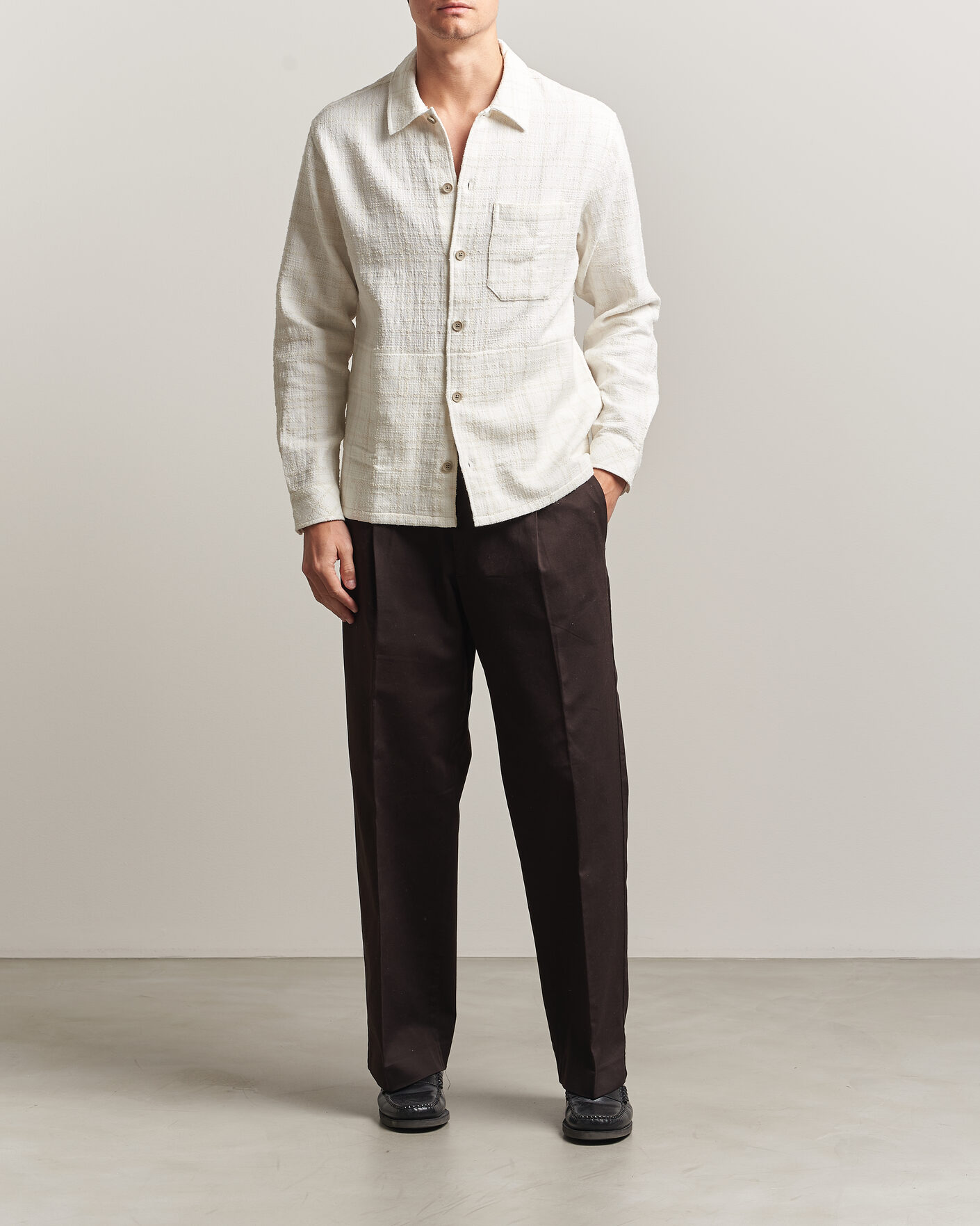 Uomini | Camicie | Samsøe Samsøe | Damon Checked Overshirt Silver Birch