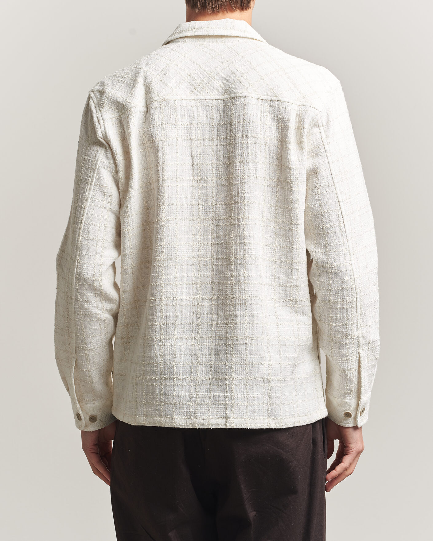 Uomini | Camicie | Samsøe Samsøe | Damon Checked Overshirt Silver Birch