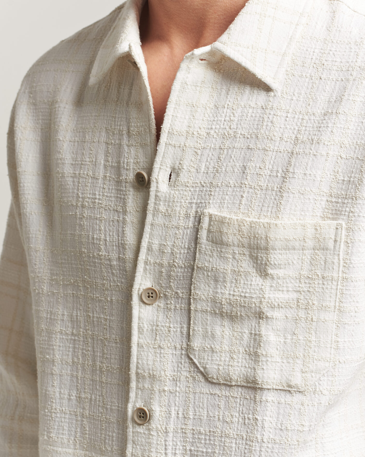 Uomini | Camicie | Samsøe Samsøe | Damon Checked Overshirt Silver Birch