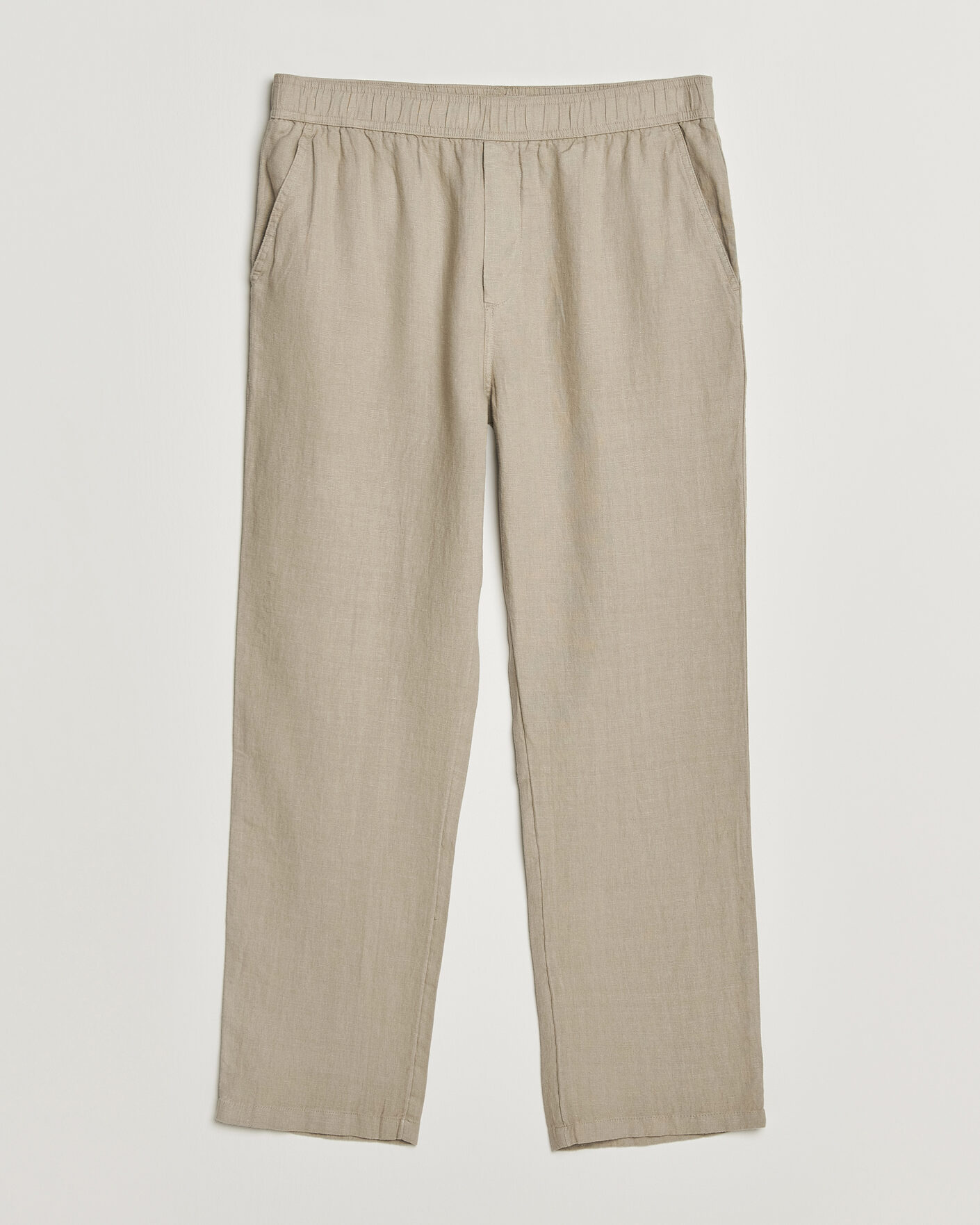 Uomini | Pantaloni | Samsøe Samsøe | Jabari Linen Drawstring Trousers Aluminum