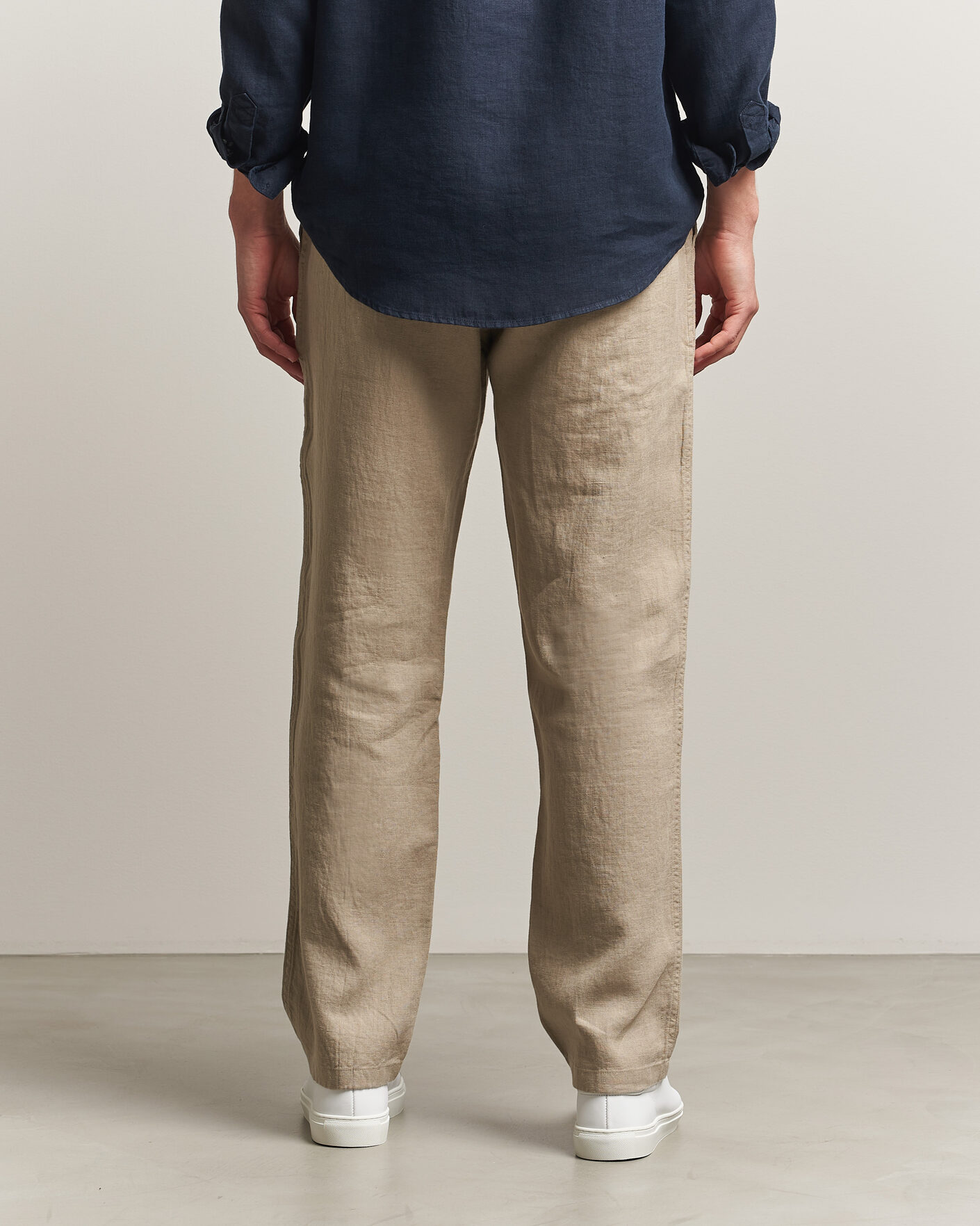 Uomini | Pantaloni | Samsøe Samsøe | Jabari Linen Drawstring Trousers Aluminum