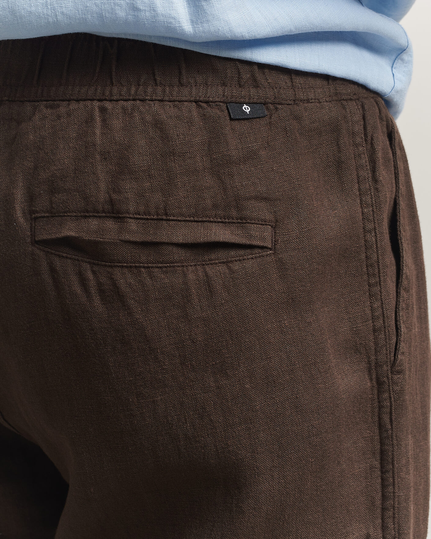 Uomini | Pantaloni | Samsøe Samsøe | Jabari Linen Drawstring Trousers Turkish Coffee