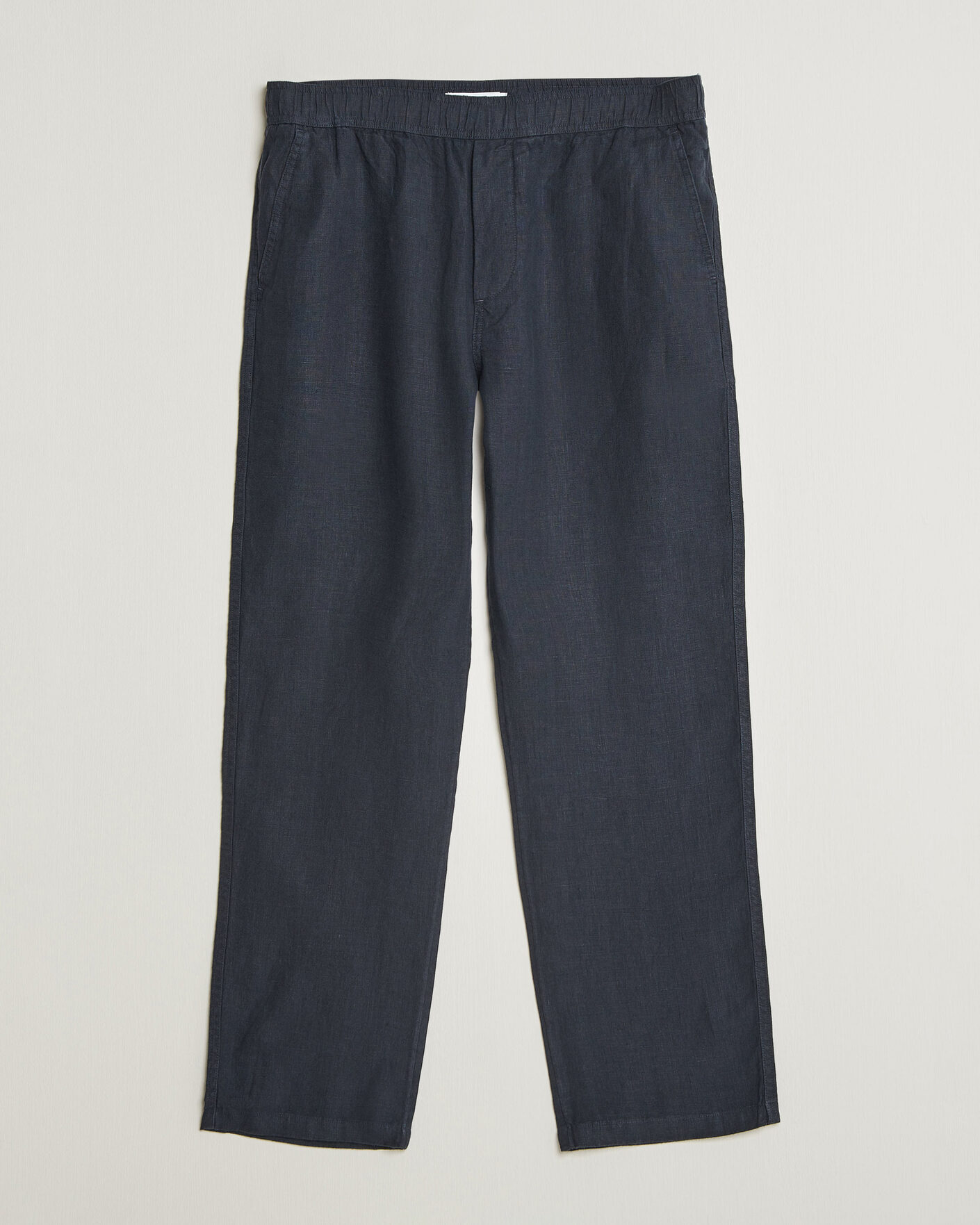 Uomini | Pantaloni | Samsøe Samsøe | Jabari Linen Drawstring Trousers Salute Navy
