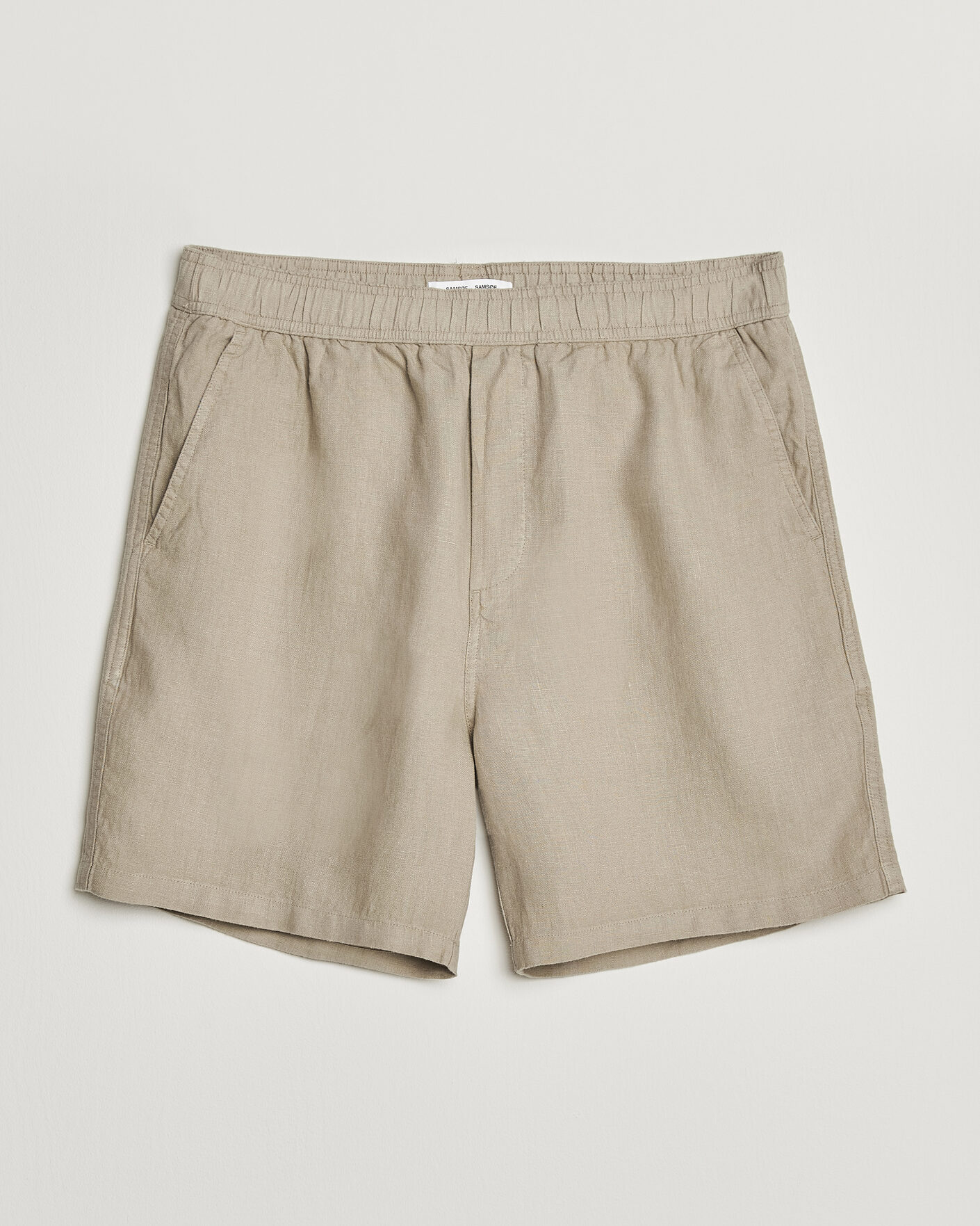 Uomini | Pantaloncini | Samsøe Samsøe | Jabari Linen Drawstring Shorts Aluminum