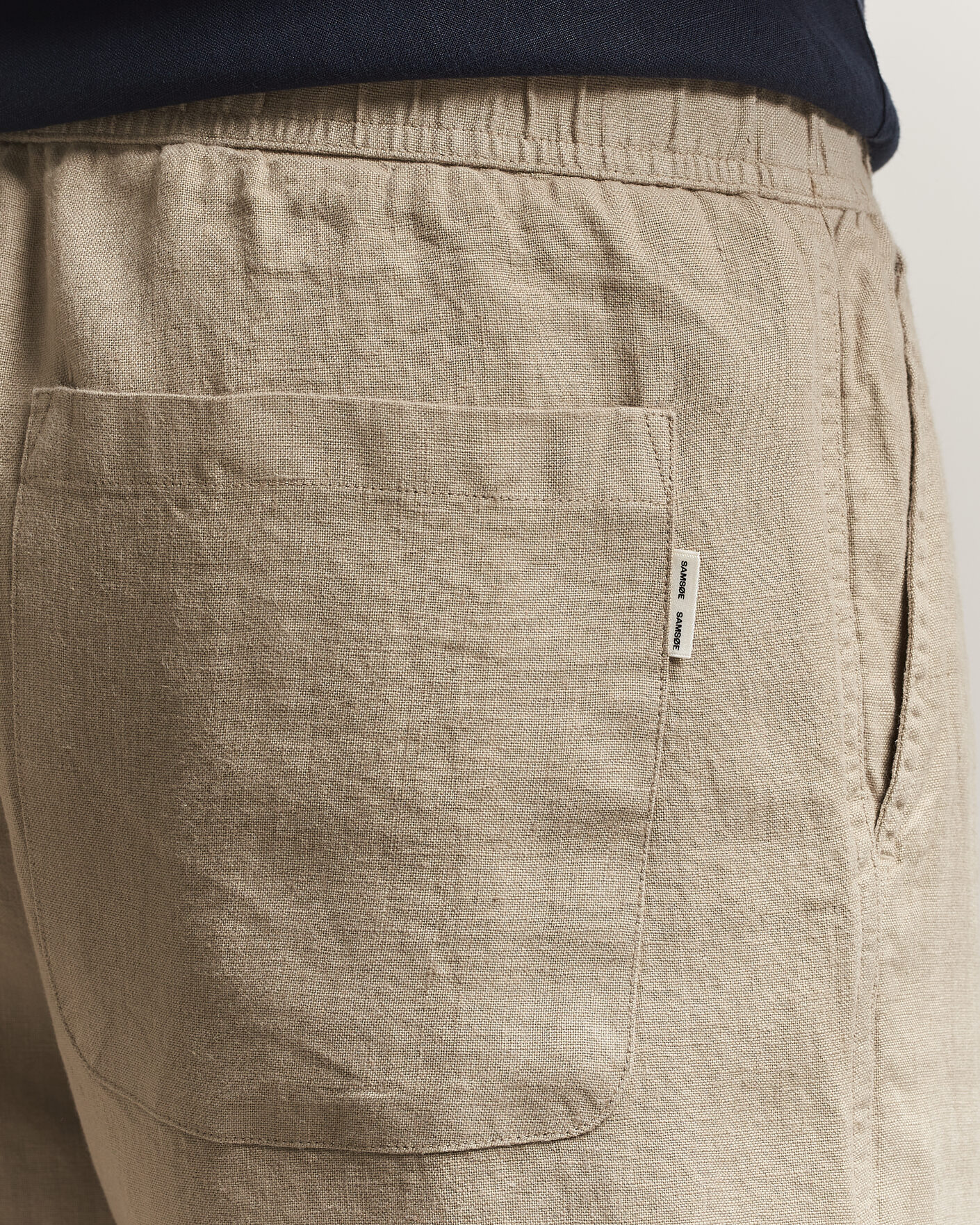 Uomini | Pantaloncini | Samsøe Samsøe | Jabari Linen Drawstring Shorts Aluminum