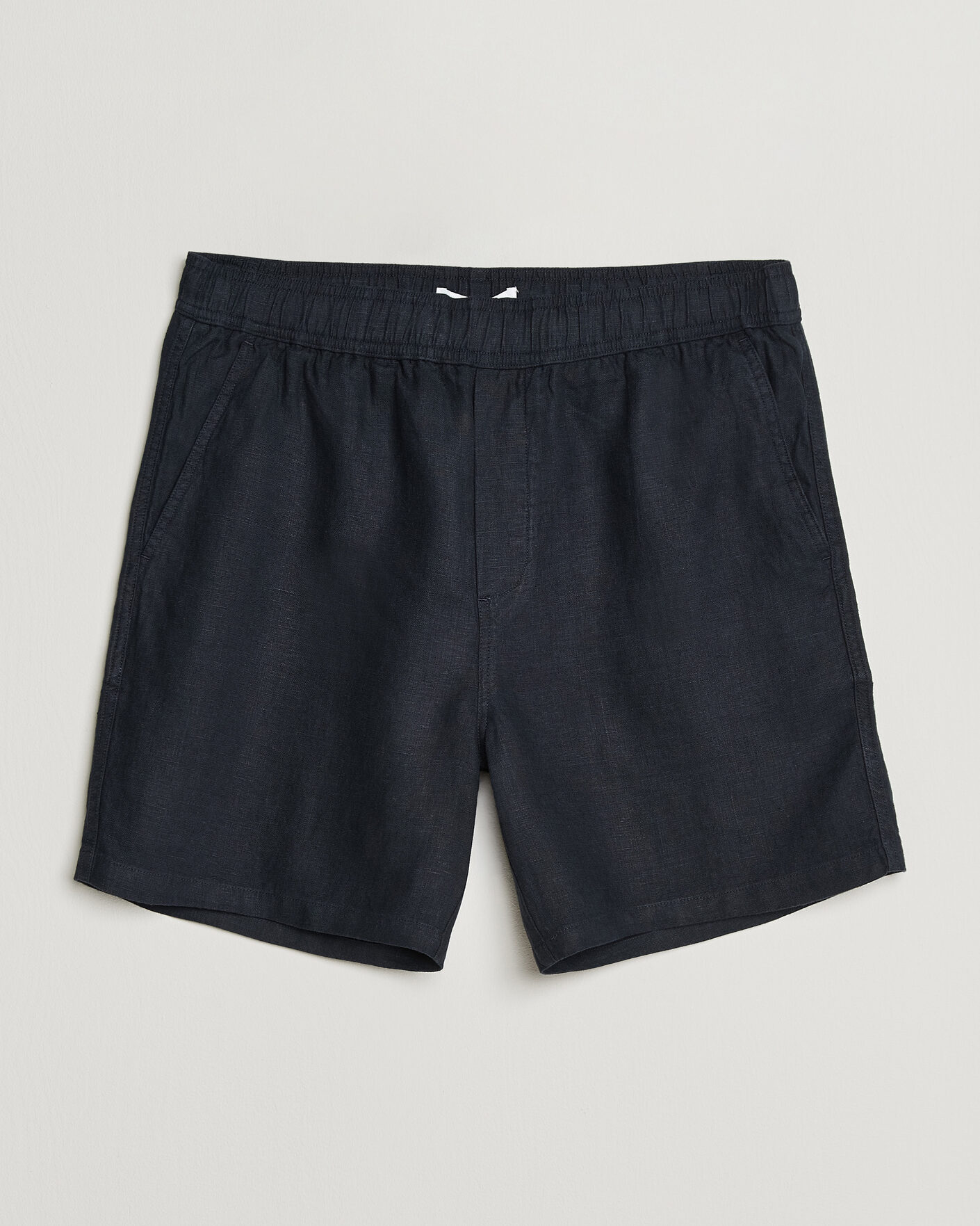 Uomini | Pantaloncini | Samsøe Samsøe | Jabari Linen Drawstring Shorts Salute Navy