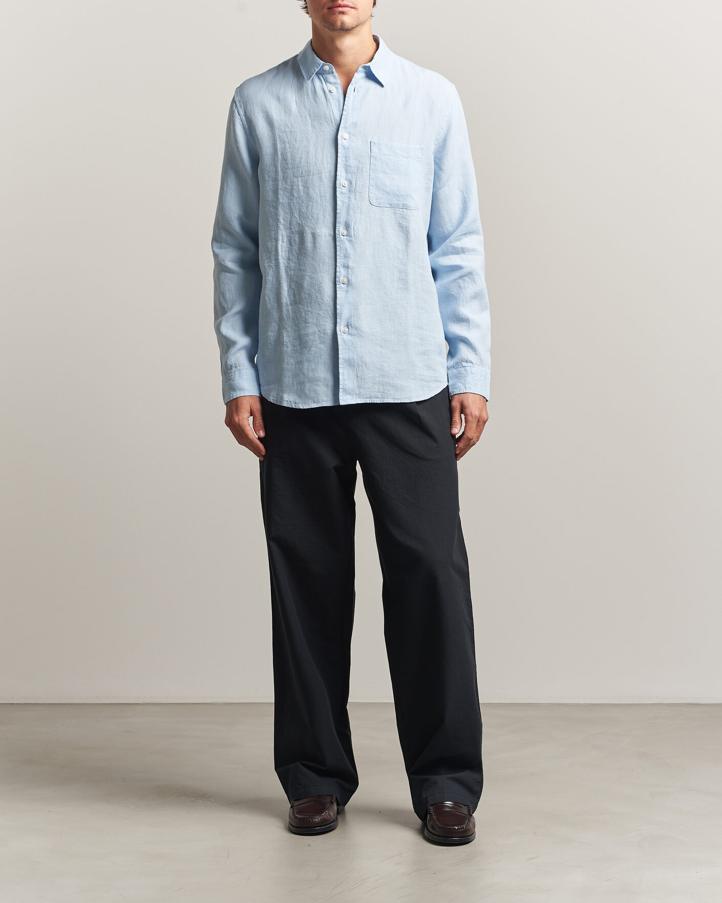 Uomini | Camicie | Samsøe Samsøe | Liam Linen Shirt Windsurfer