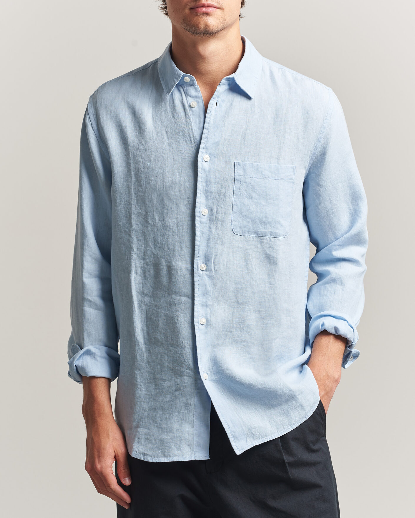 Uomini | Camicie | Samsøe Samsøe | Liam Linen Shirt Windsurfer