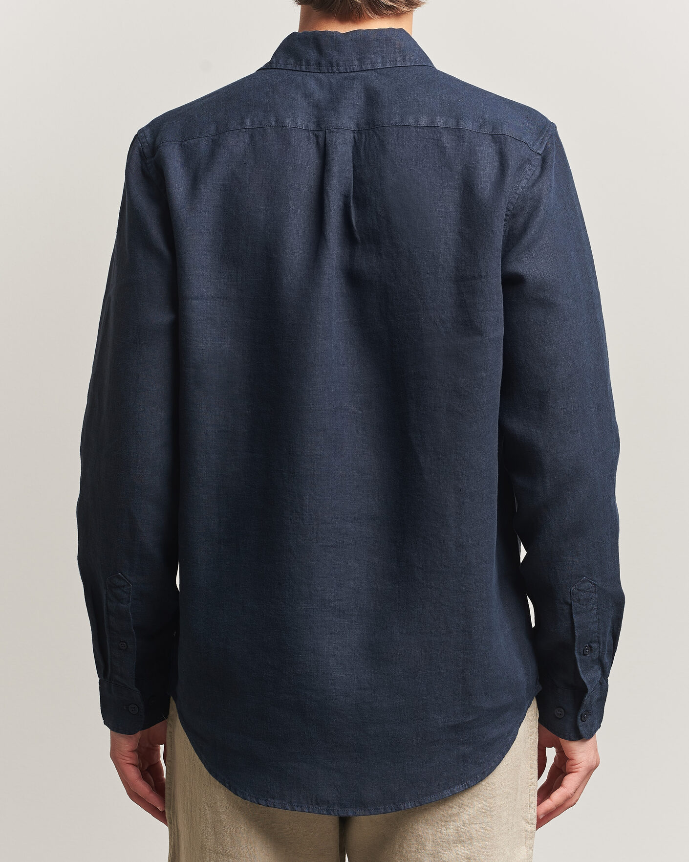 Uomini | Camicie | Samsøe Samsøe | Liam Linen Shirt Salute Navy