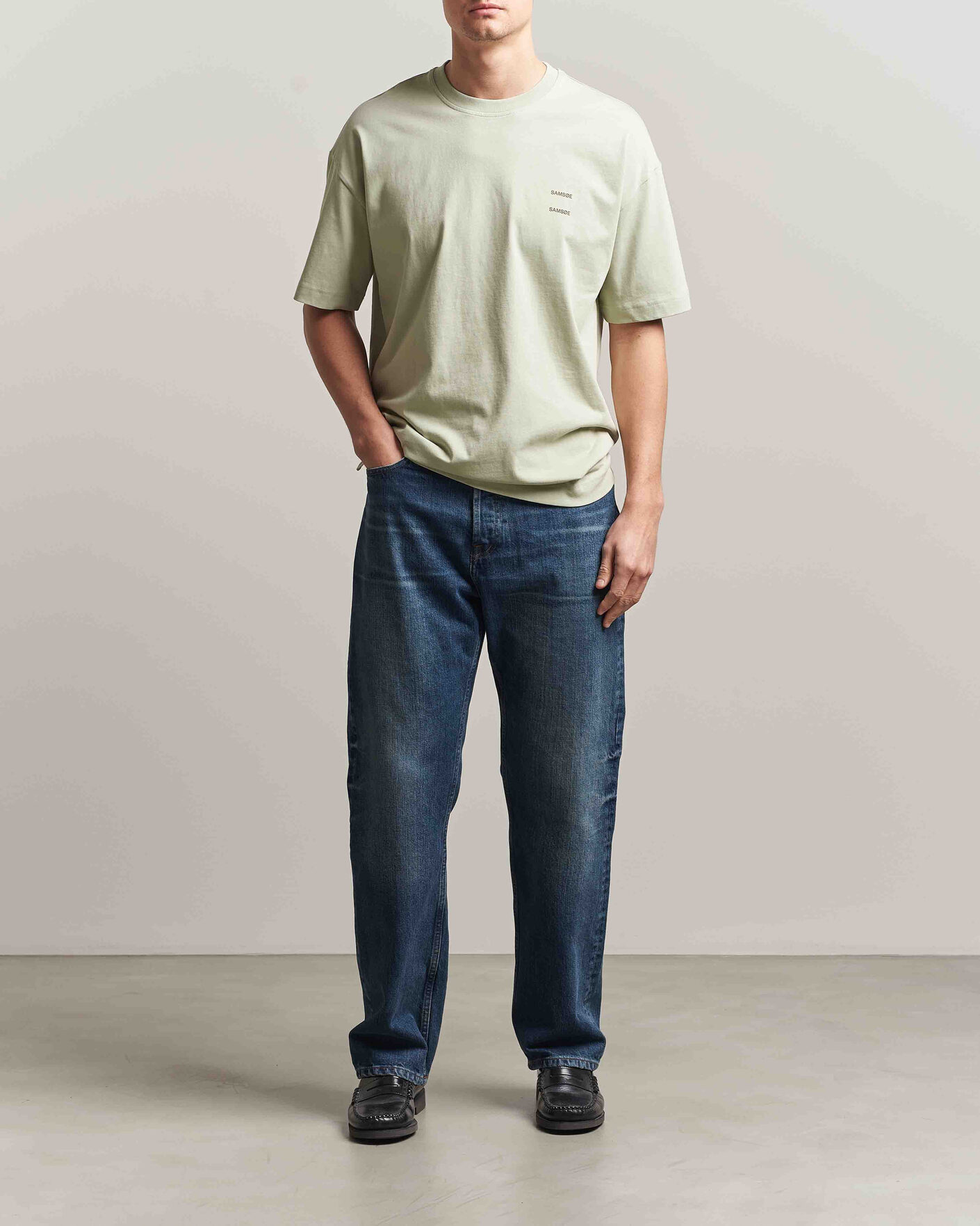 Uomini | T-shirt | Samsøe Samsøe | Joel Organic Cotton T-Shirt Desert Sage