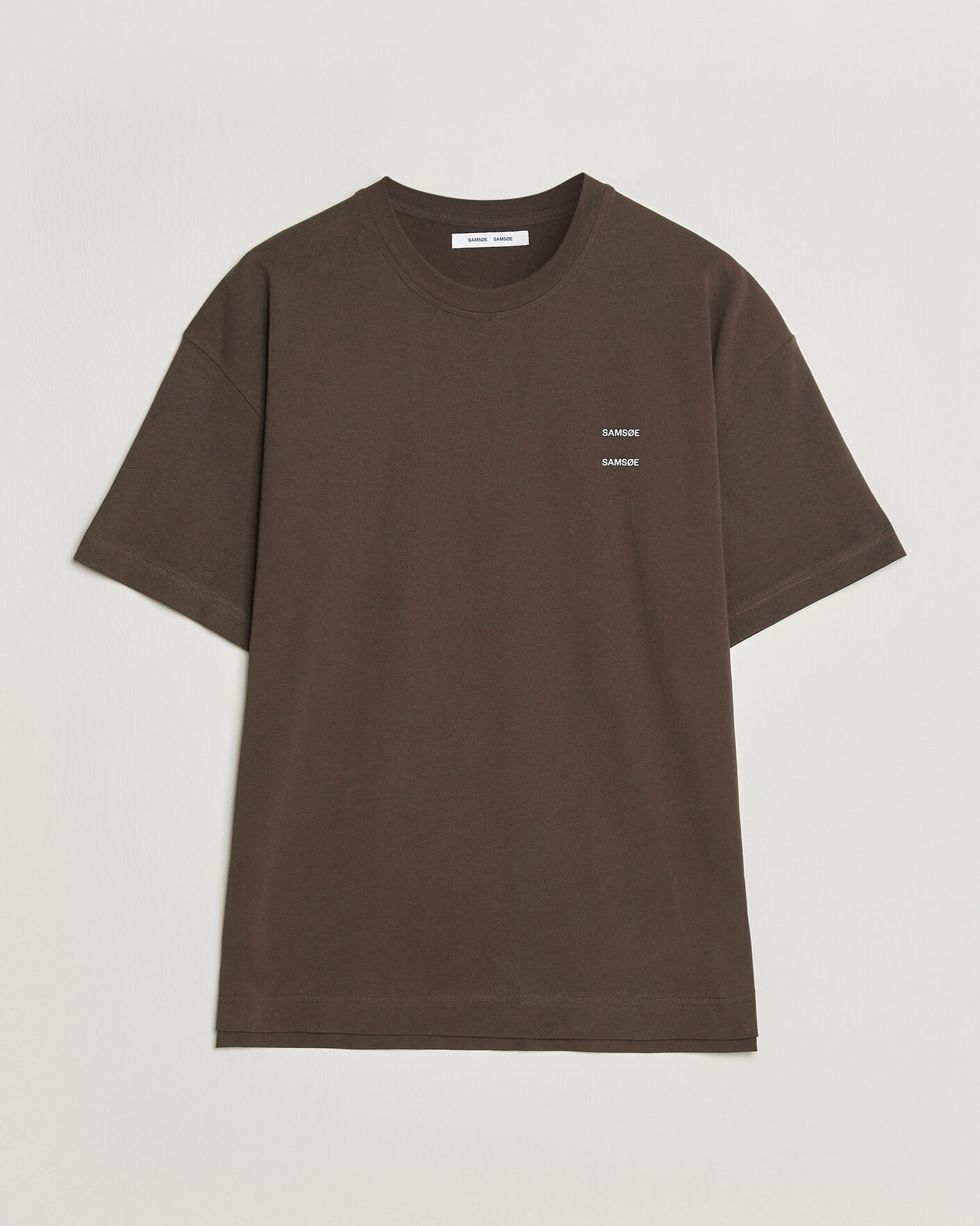 Uomini | T-shirt | Samsøe Samsøe | Joel Organic Cotton T-Shirt Turkish Coffee