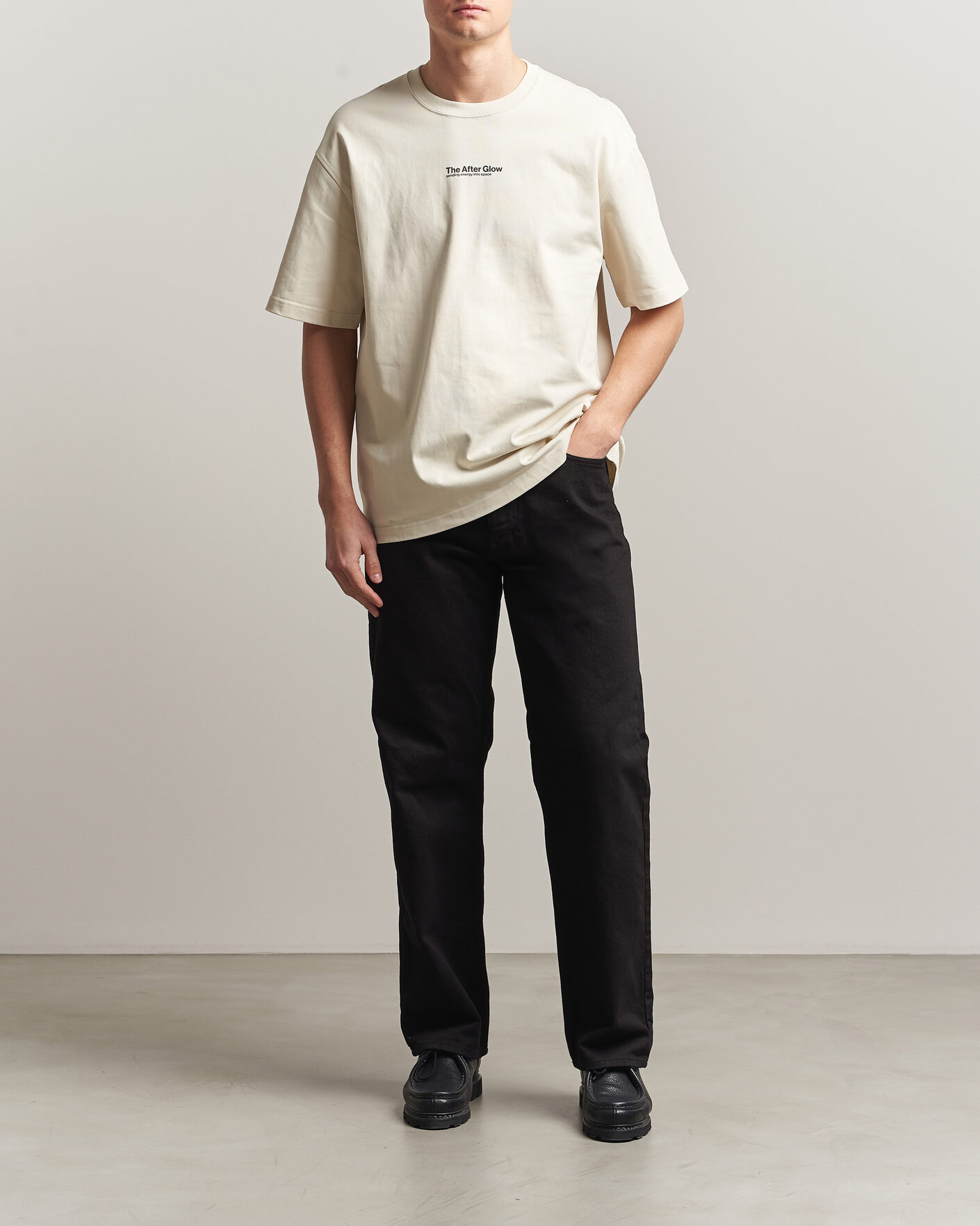 Uomini | T-shirt | Samsøe Samsøe | Uni Printed T-shirt Beige