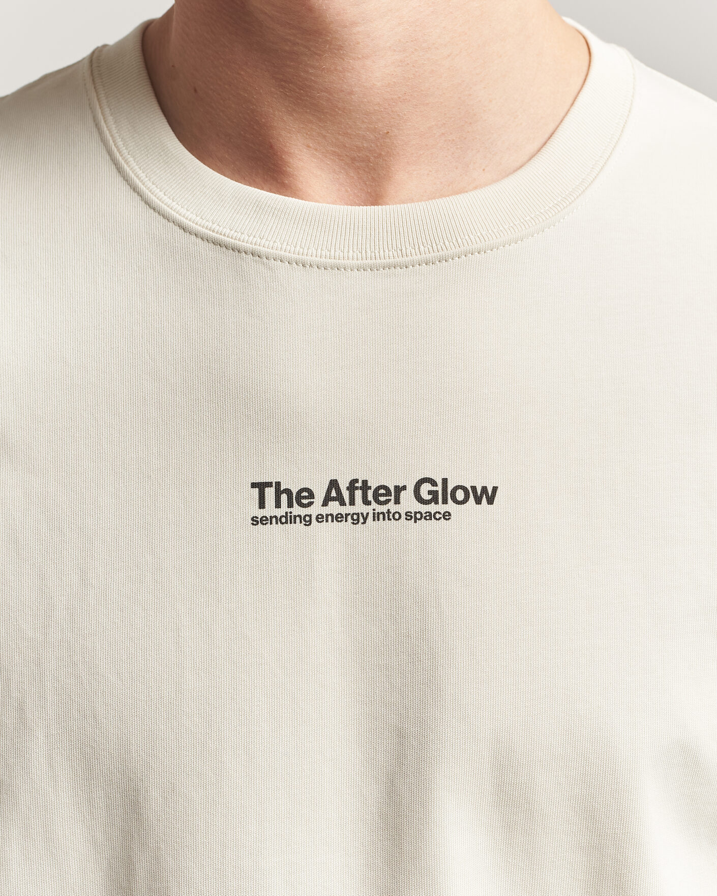 Uomini | T-shirt | Samsøe Samsøe | Uni Printed T-shirt Beige