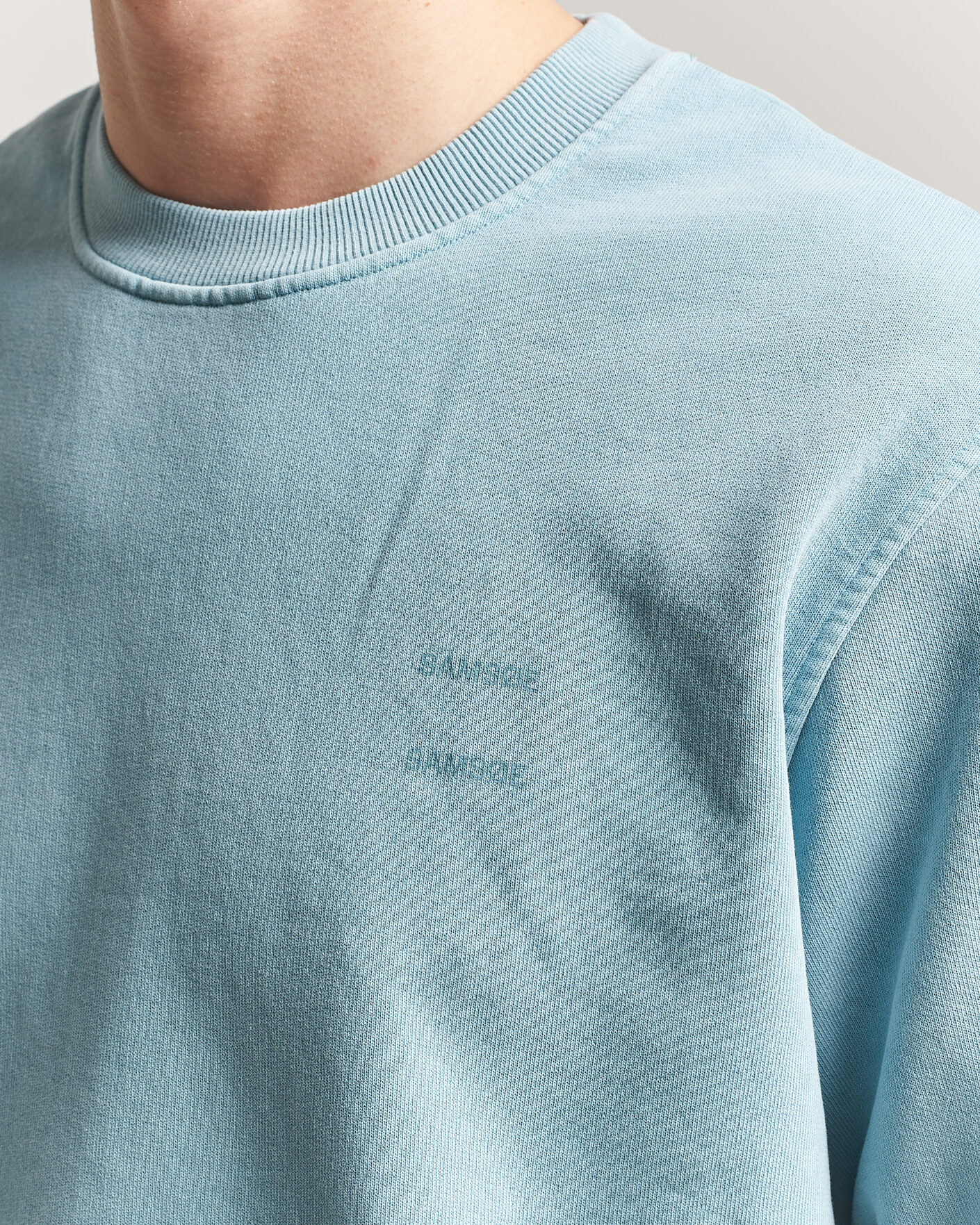 Uomini | Maglieria | Samsøe Samsøe | Joel Organic Washed Cotton Sweatshirt Tourmaline